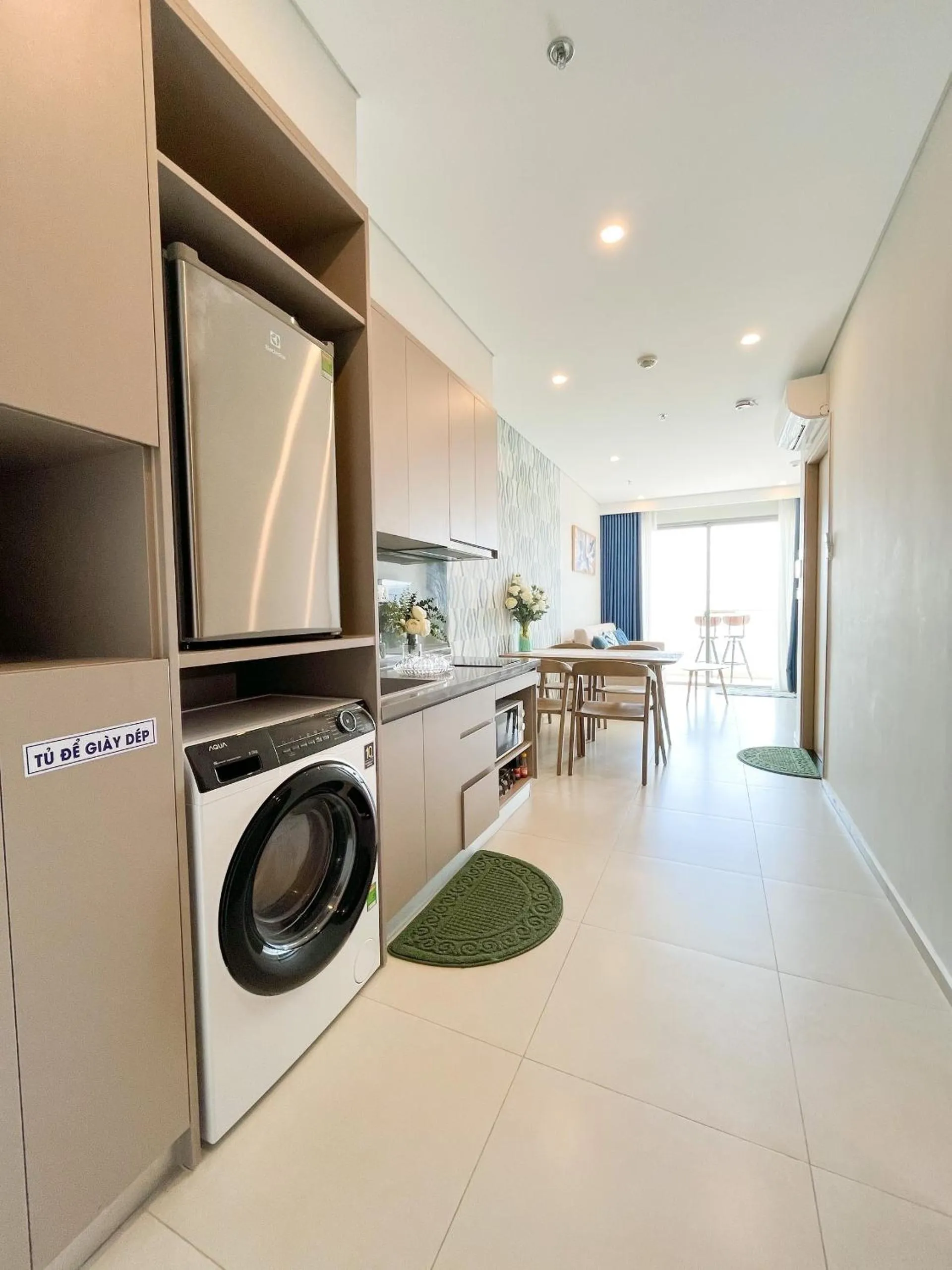 Kitchen or kitchenette in The Sóng Apartment Vũng Tàu - Mita House