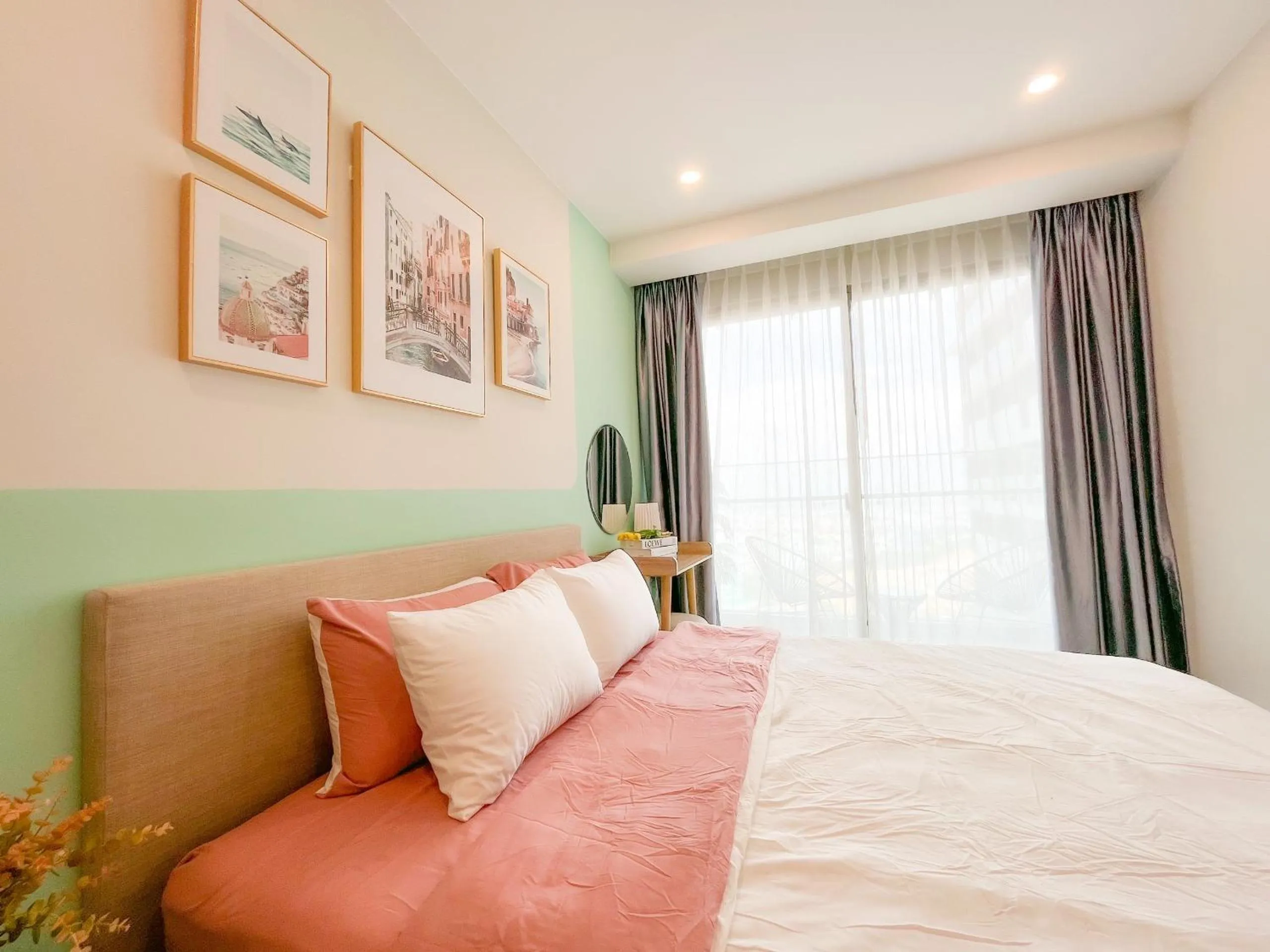 Bed in The Sóng Apartment Vũng Tàu - Mita House