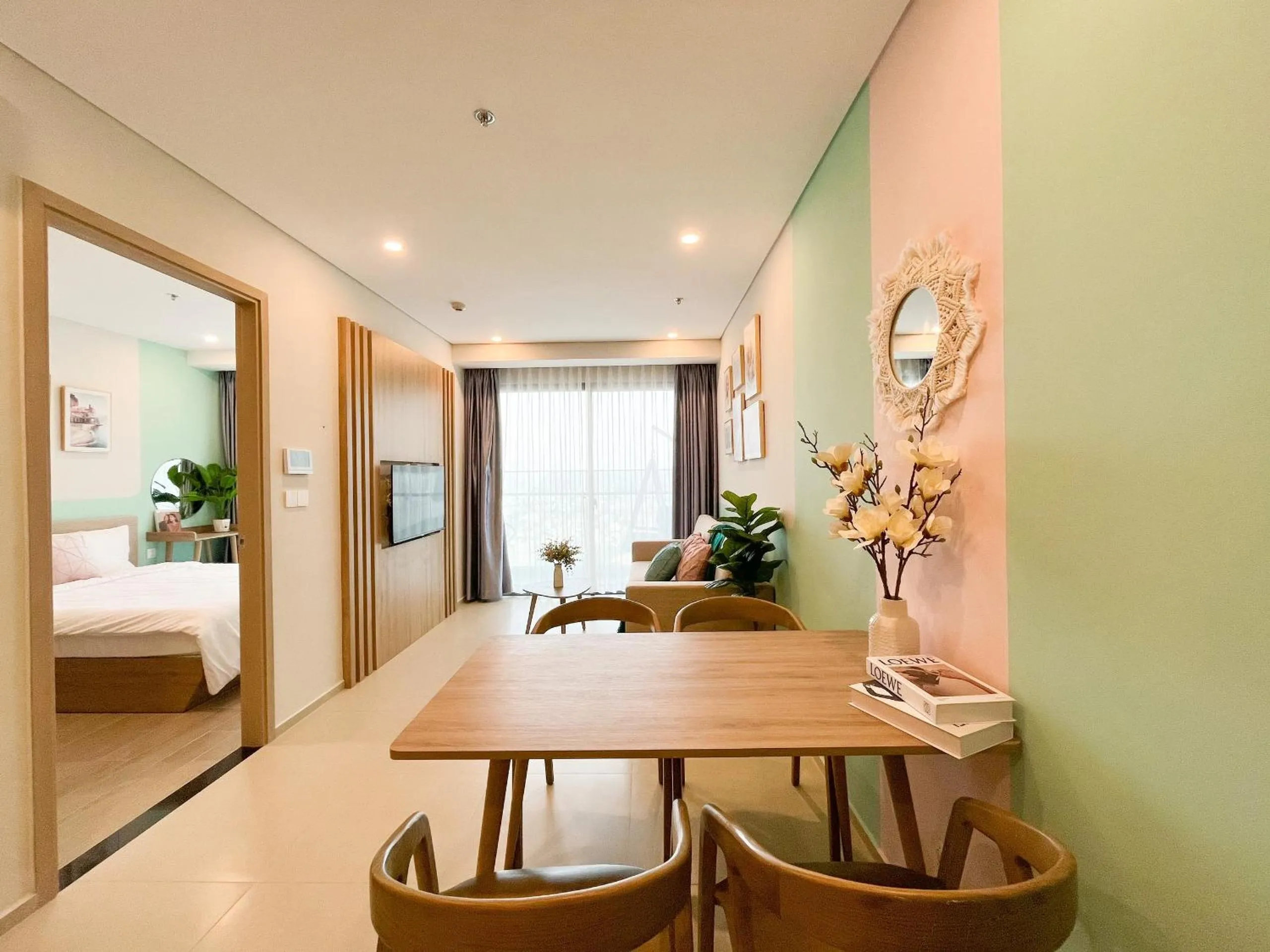 Bed in The Sóng Apartment Vũng Tàu - Mita House