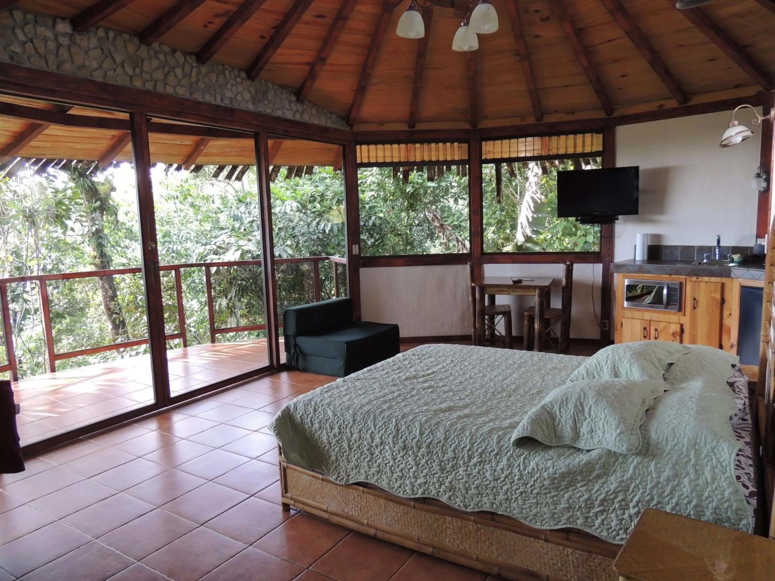 Bed in Cascata Del Bosco Cabinas