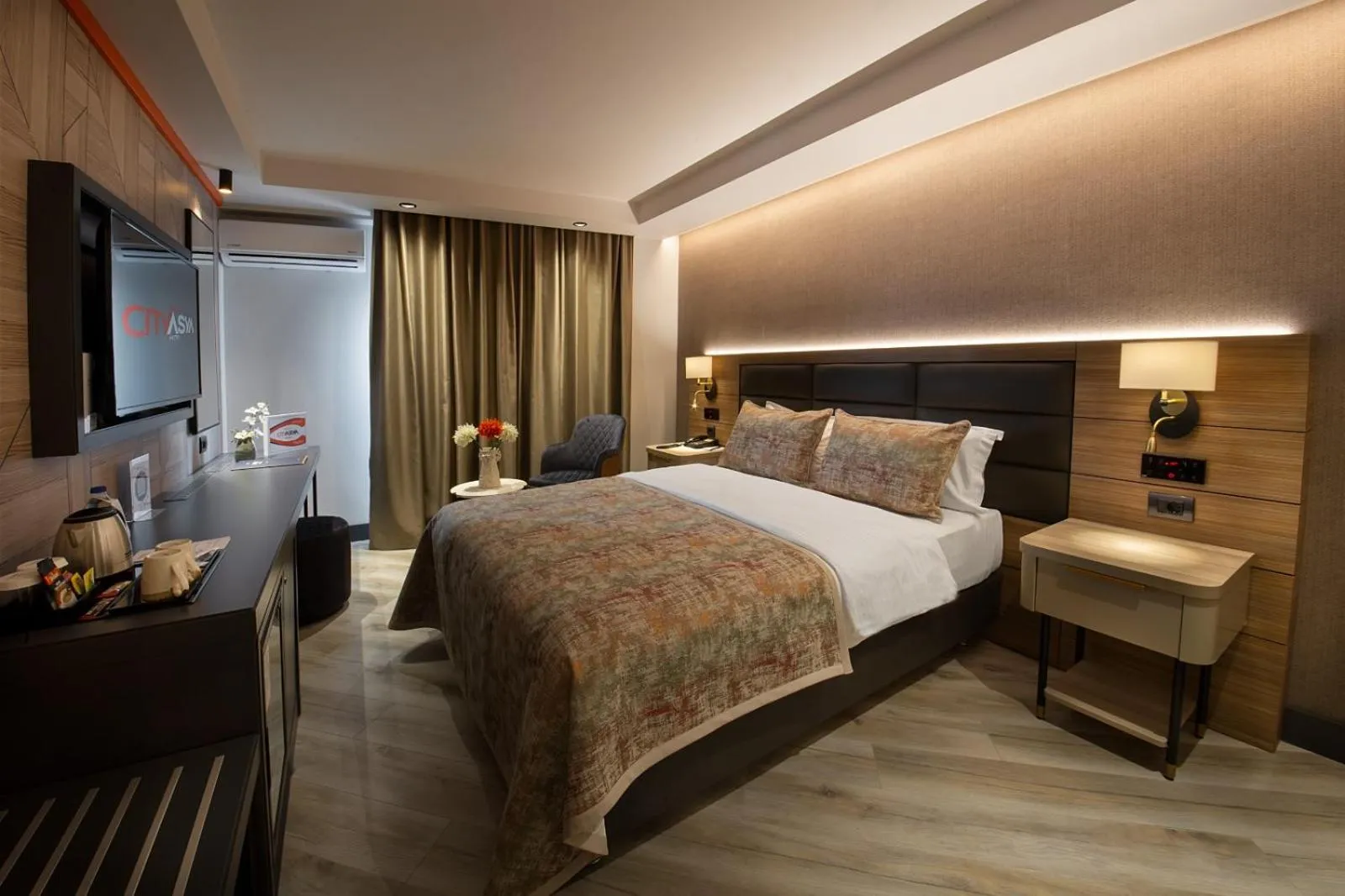 Bed in CITY ASYA HOTEL