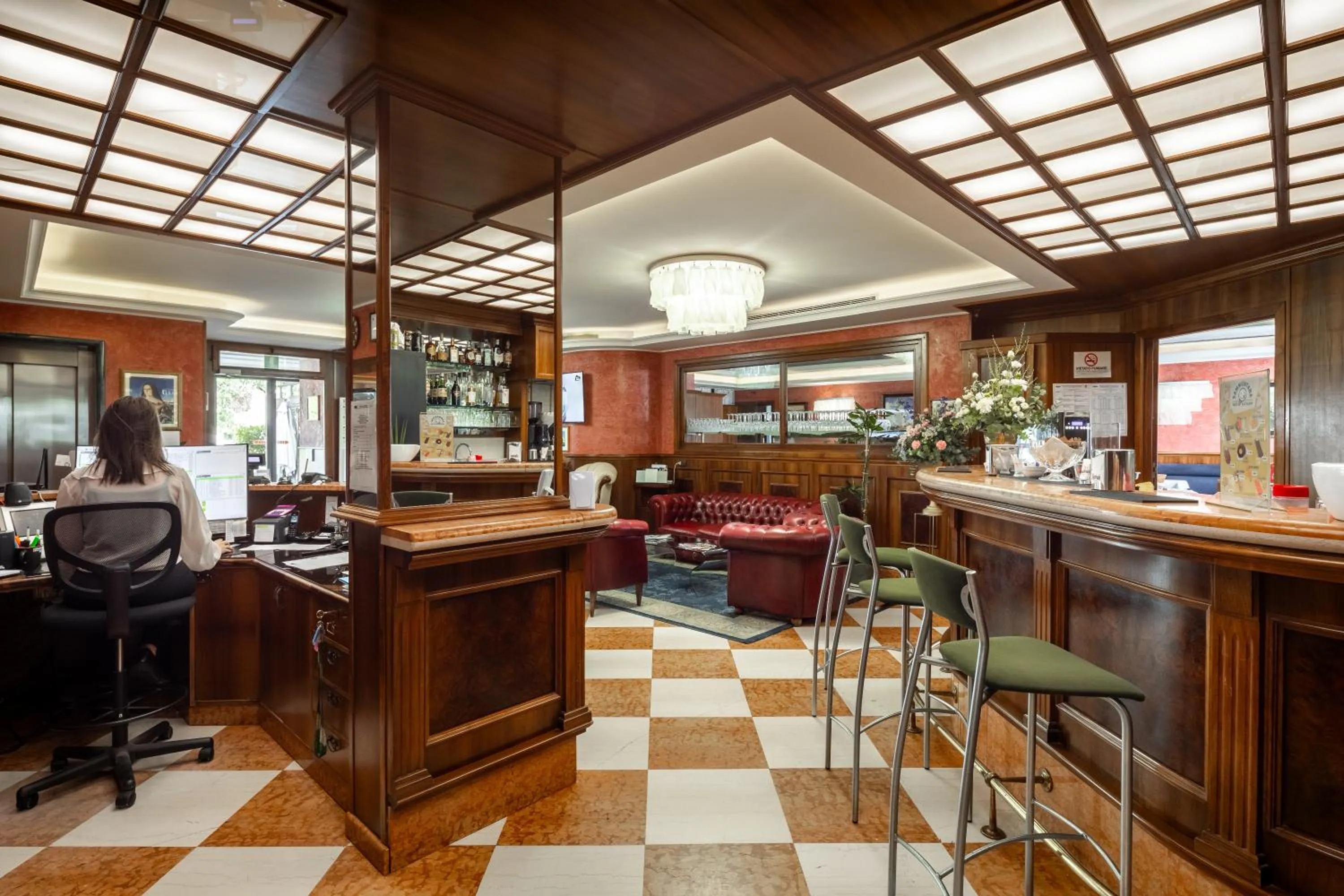 Lobby or reception in Hotel Lucrezia Borgia