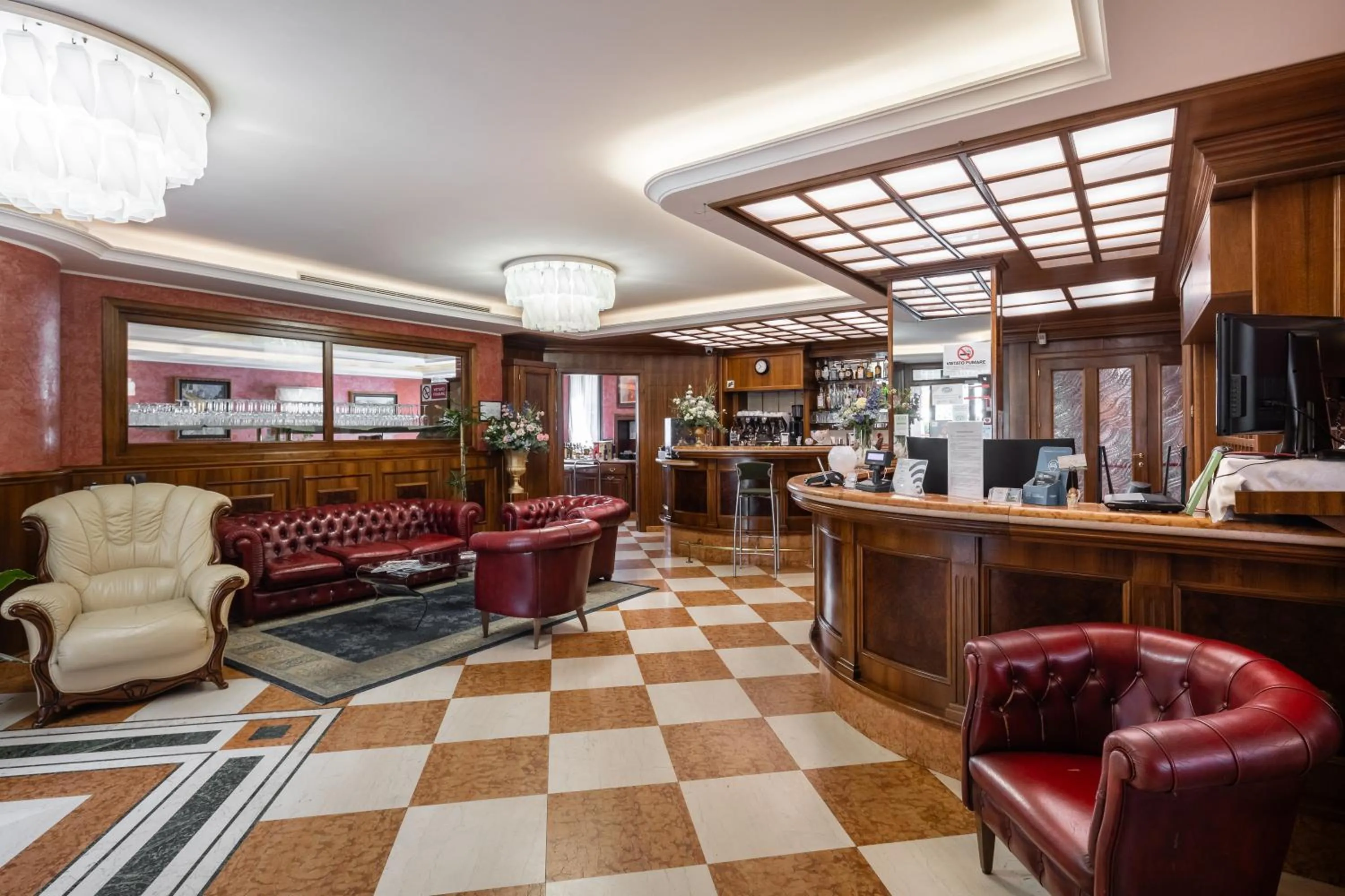 Lobby or reception in Hotel Lucrezia Borgia