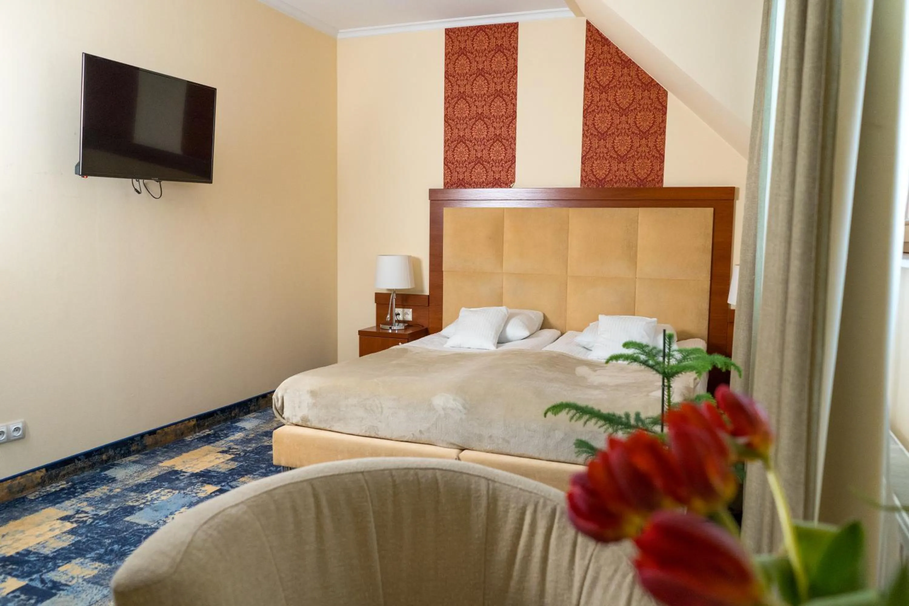 Bed in Hotel Hubertus Rzeszów