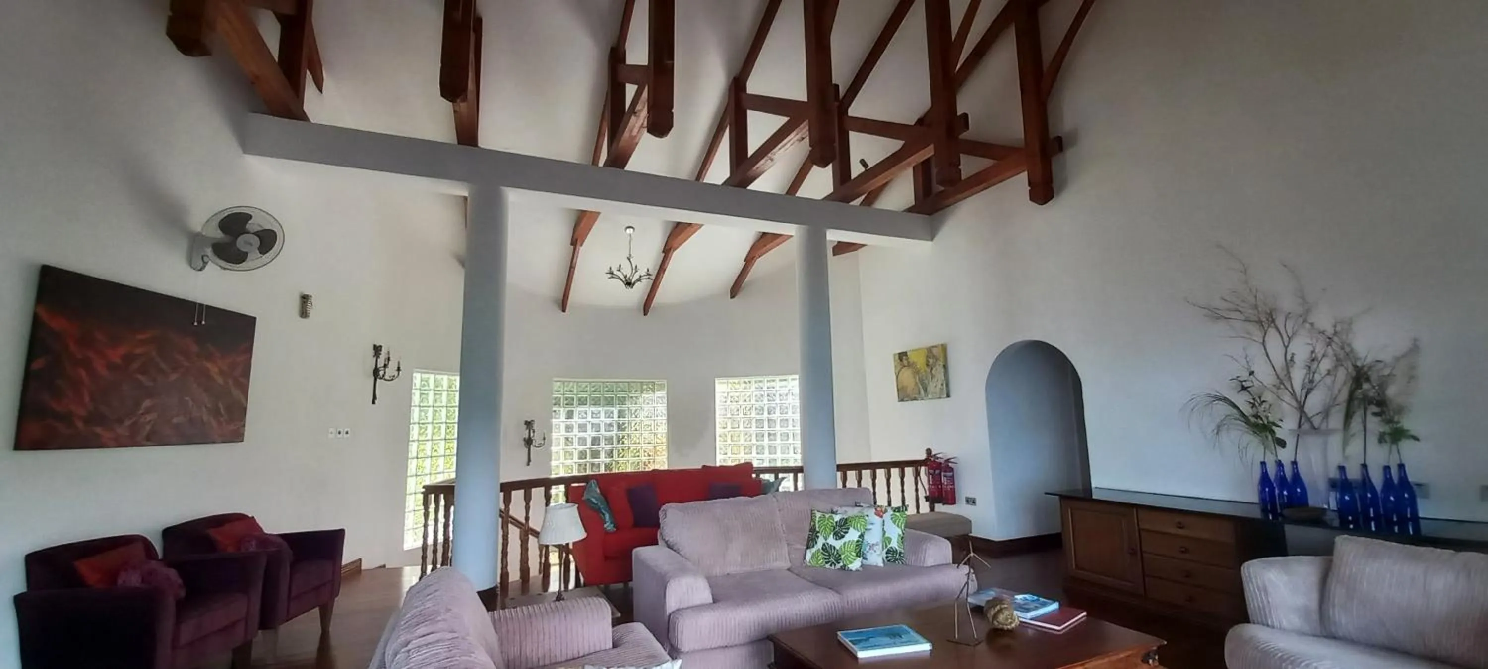 Living room in Petit Amour Villa, Seychelles