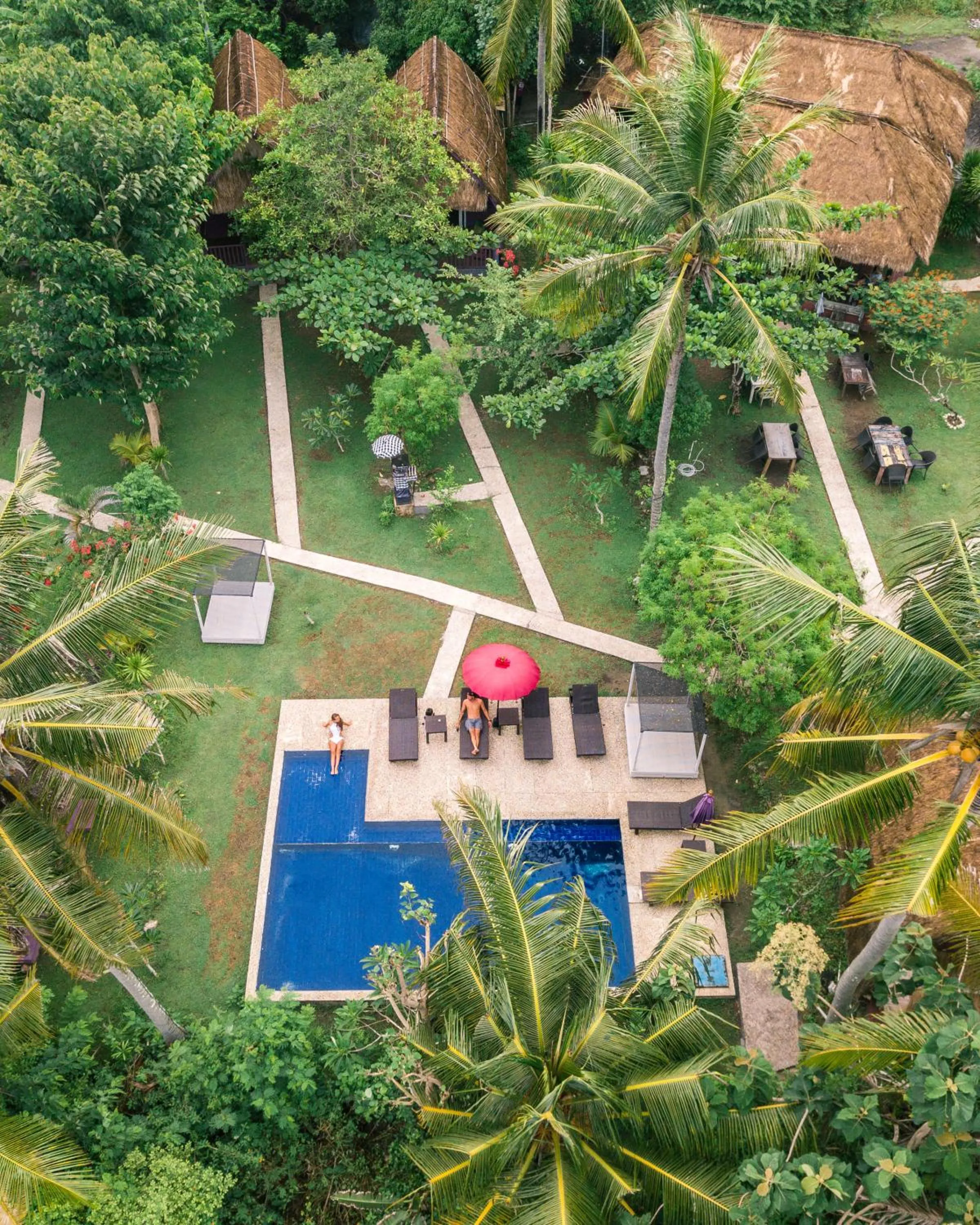 Bird's eye view in Namaste Bungalows