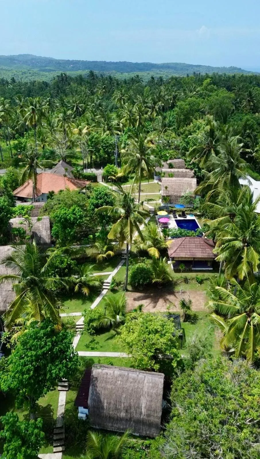 Bird's eye view in Namaste Bungalows Resort