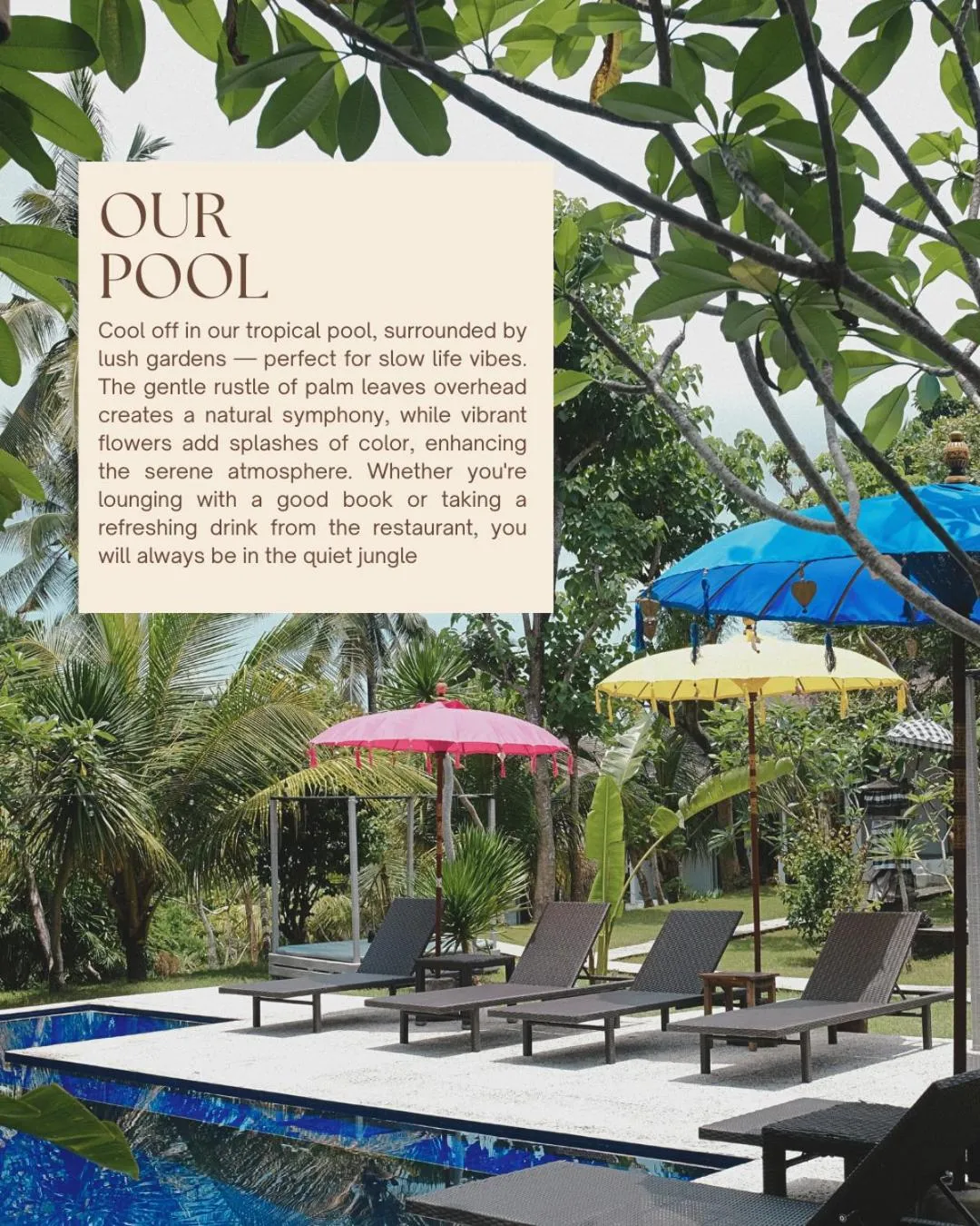 Garden in Namaste Bungalows Resort