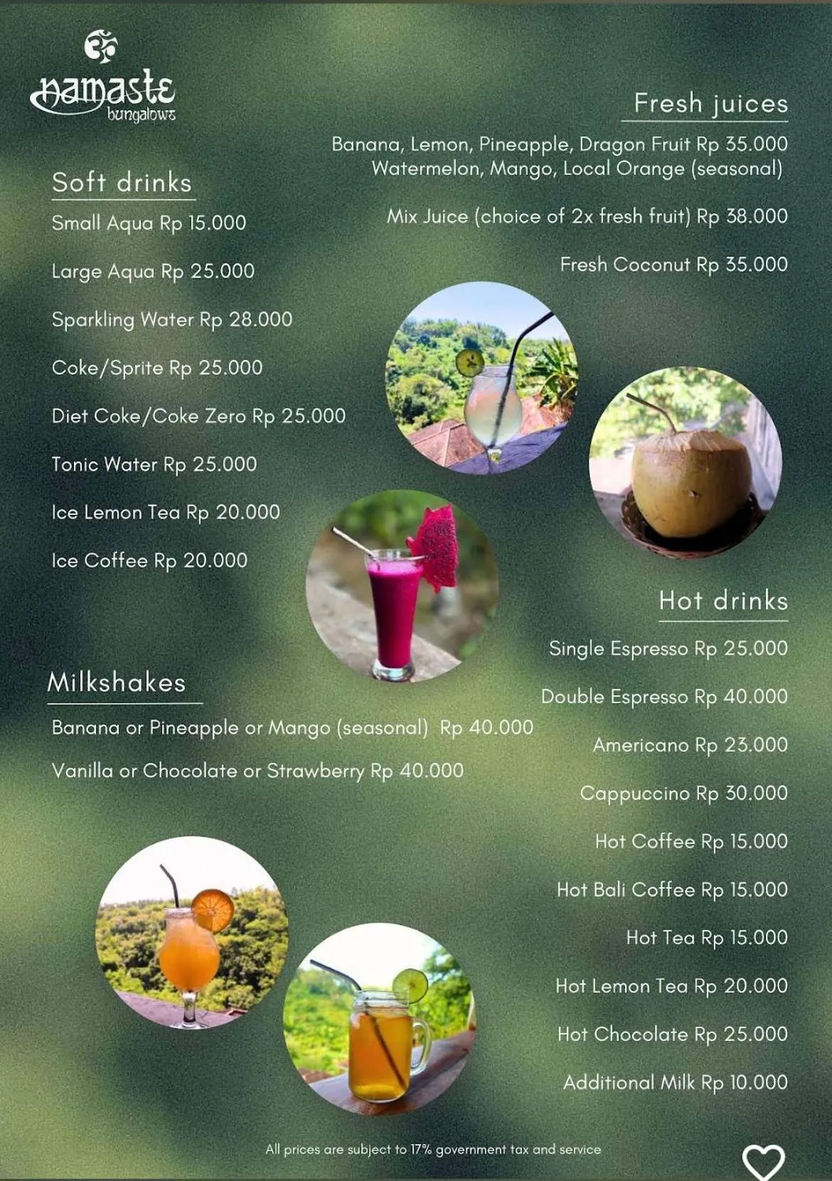 Restaurant/places to eat in Namaste Bungalows Resort