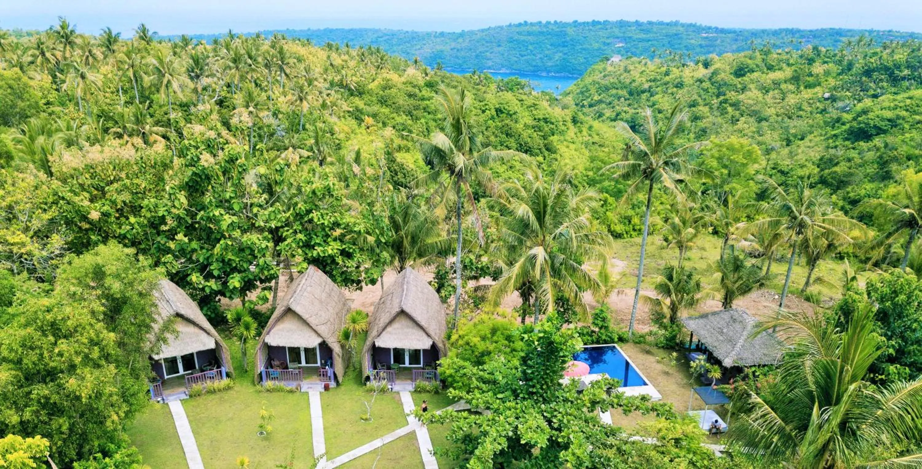Bird's eye view in Namaste Bungalows