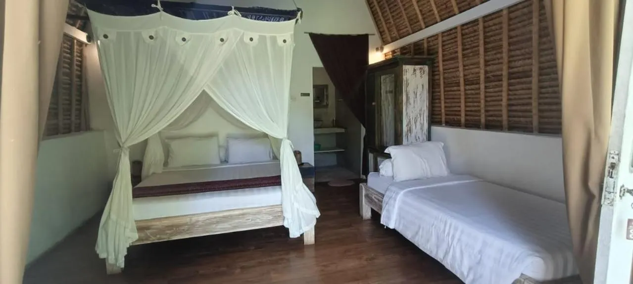 Bedroom, Bed in Namaste Bungalows Resort