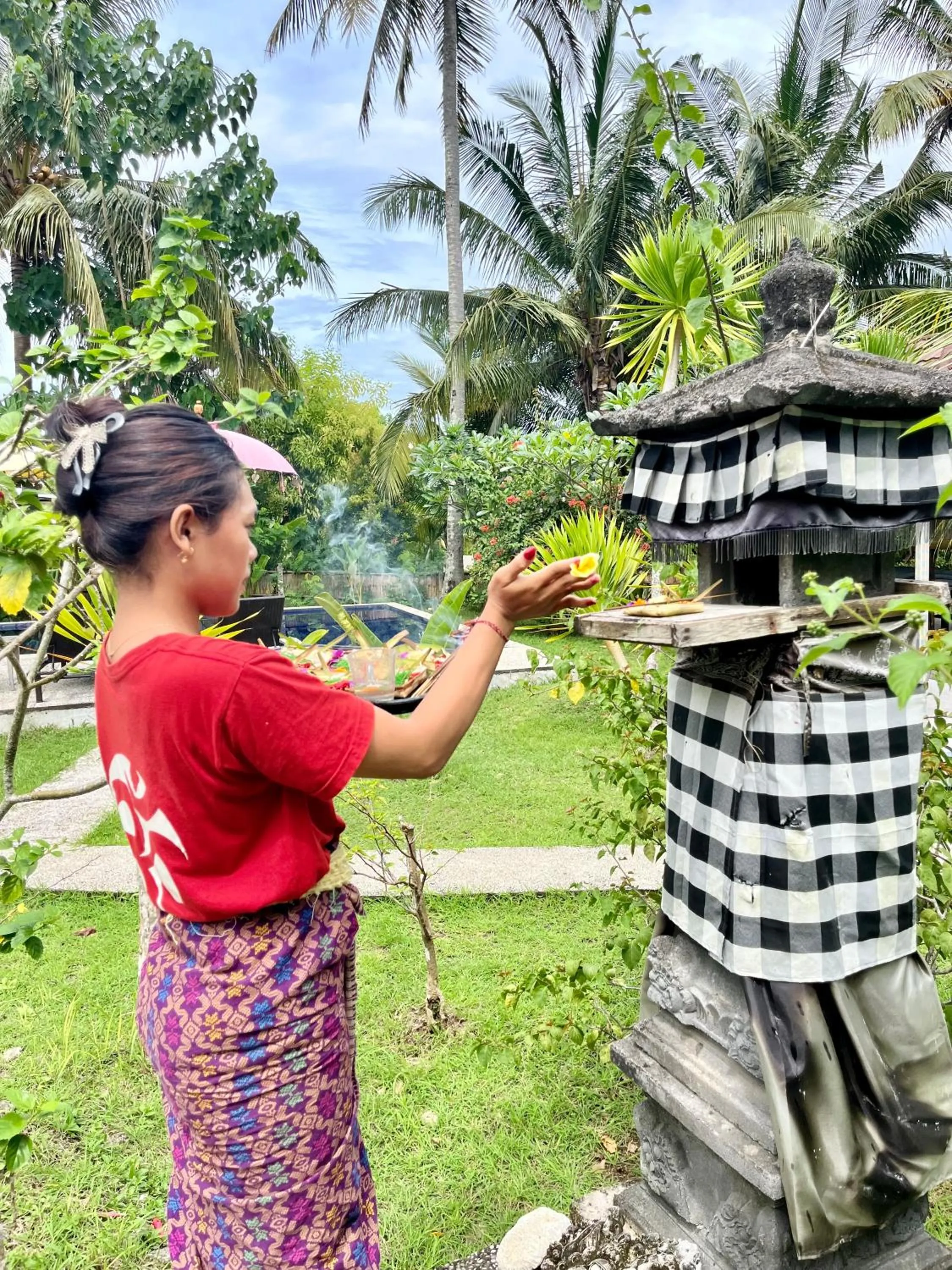 Garden in Namaste Bungalows Resort