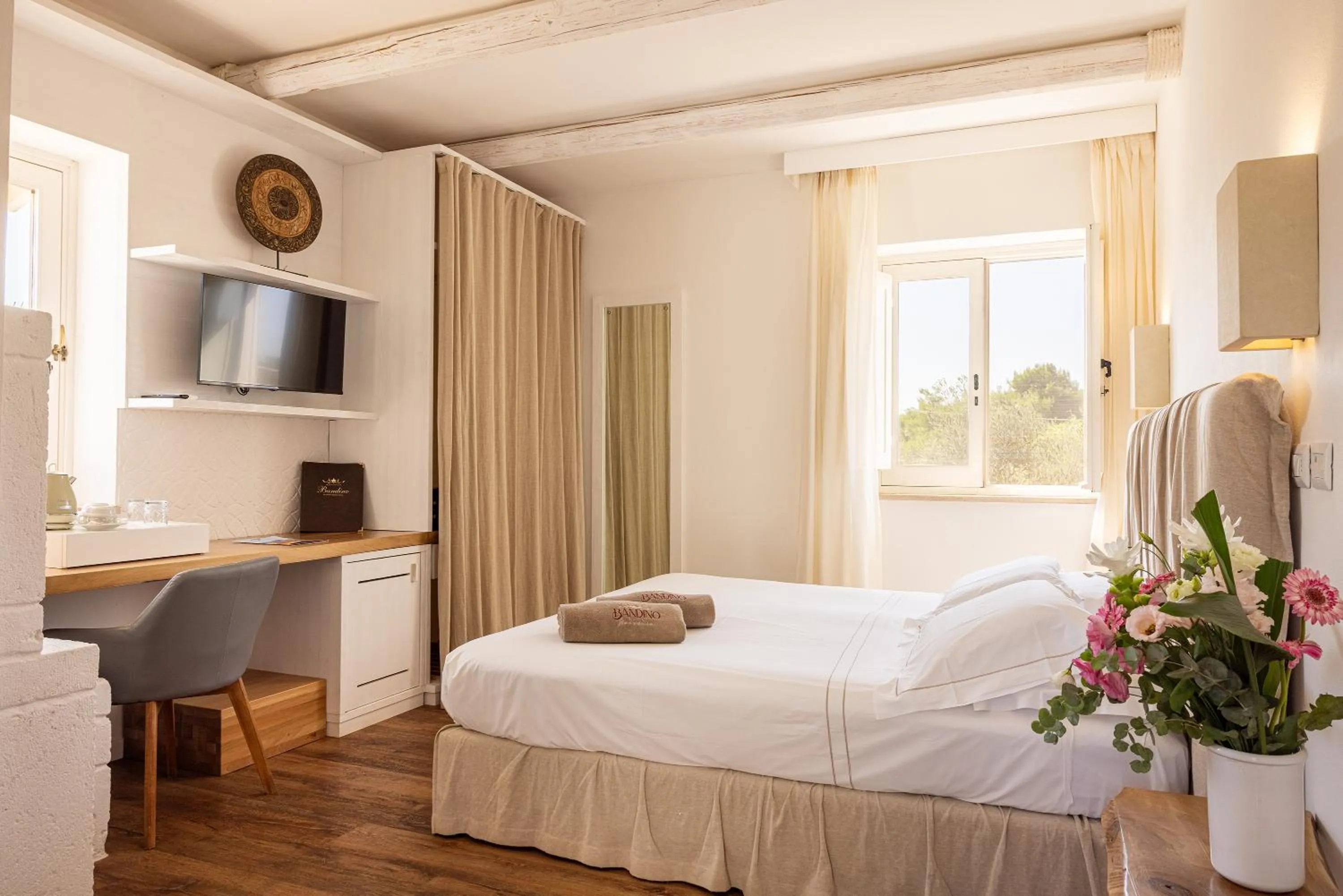 Bed in Masseria Bandino & Spa