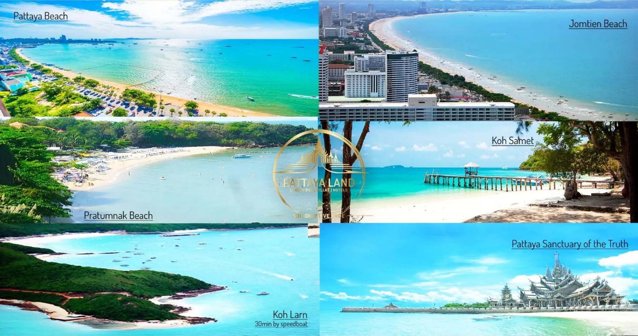 Nearby landmark in POTTERLAND Luxury Pool Villa Pattaya Walking Street 6 Bedrooms