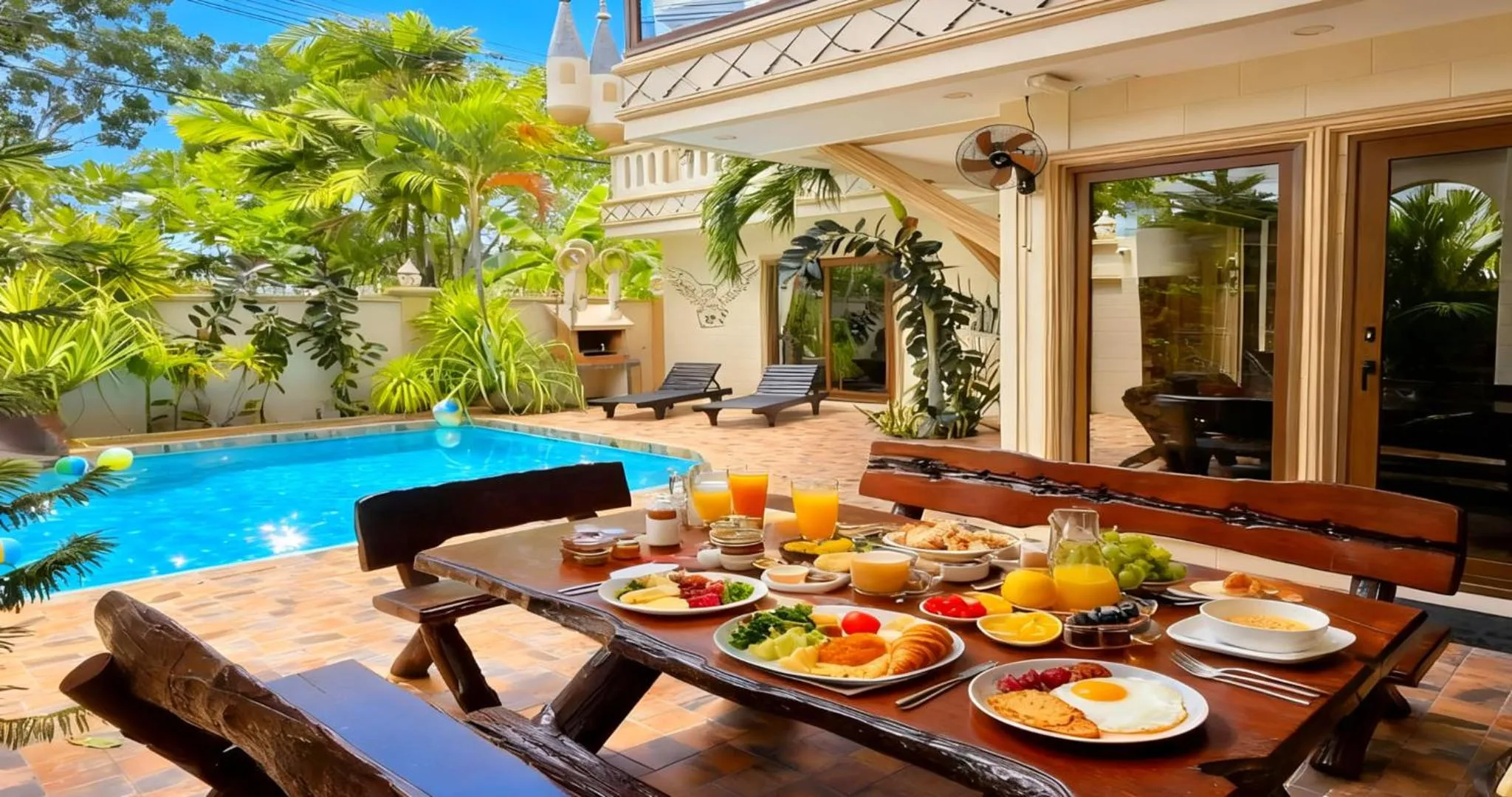 Garden in POTTERLAND Luxury Pool Villa Pattaya Walking Street 6 Bedrooms