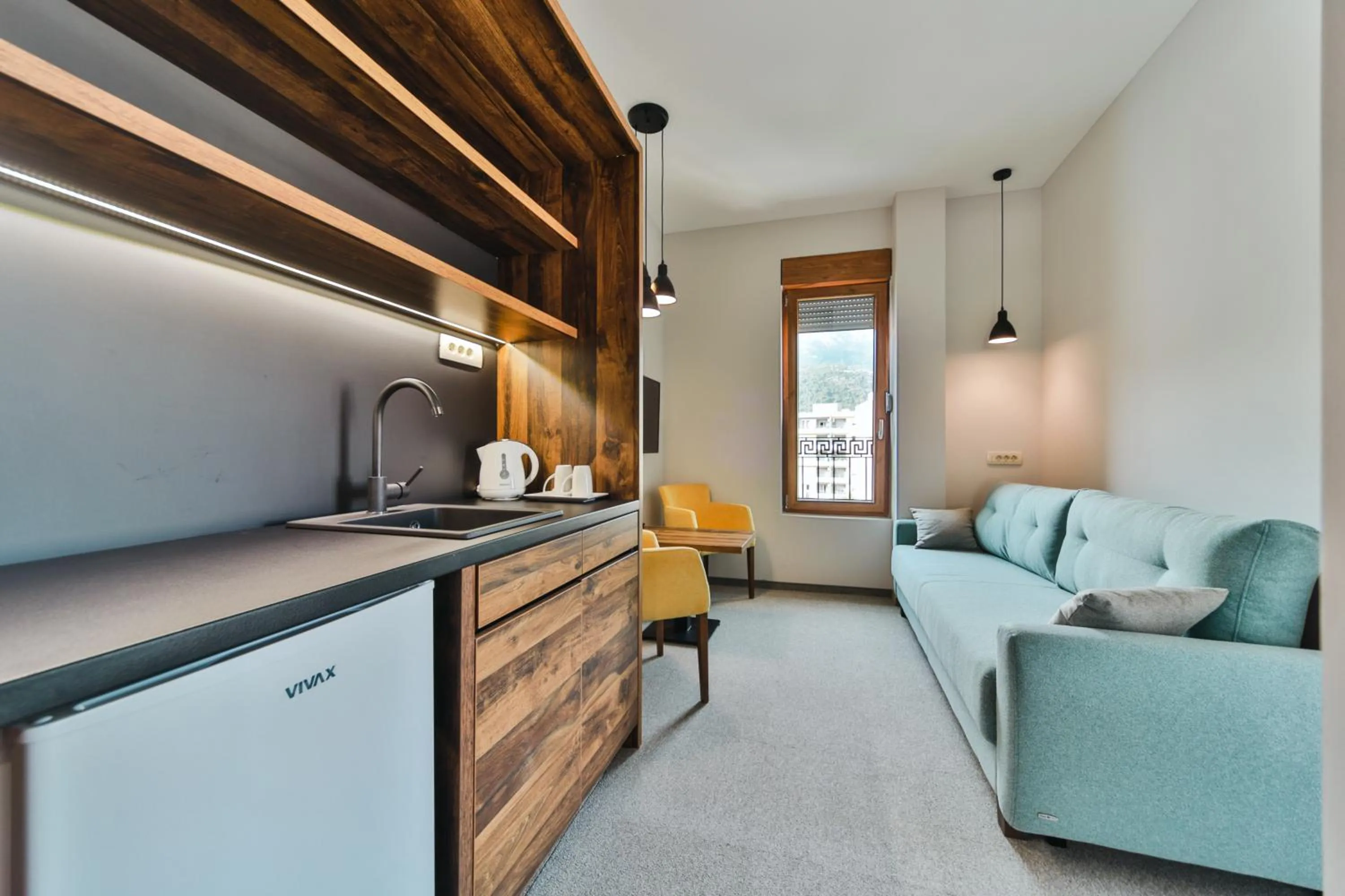 Kitchen or kitchenette in Hotel Vladimir