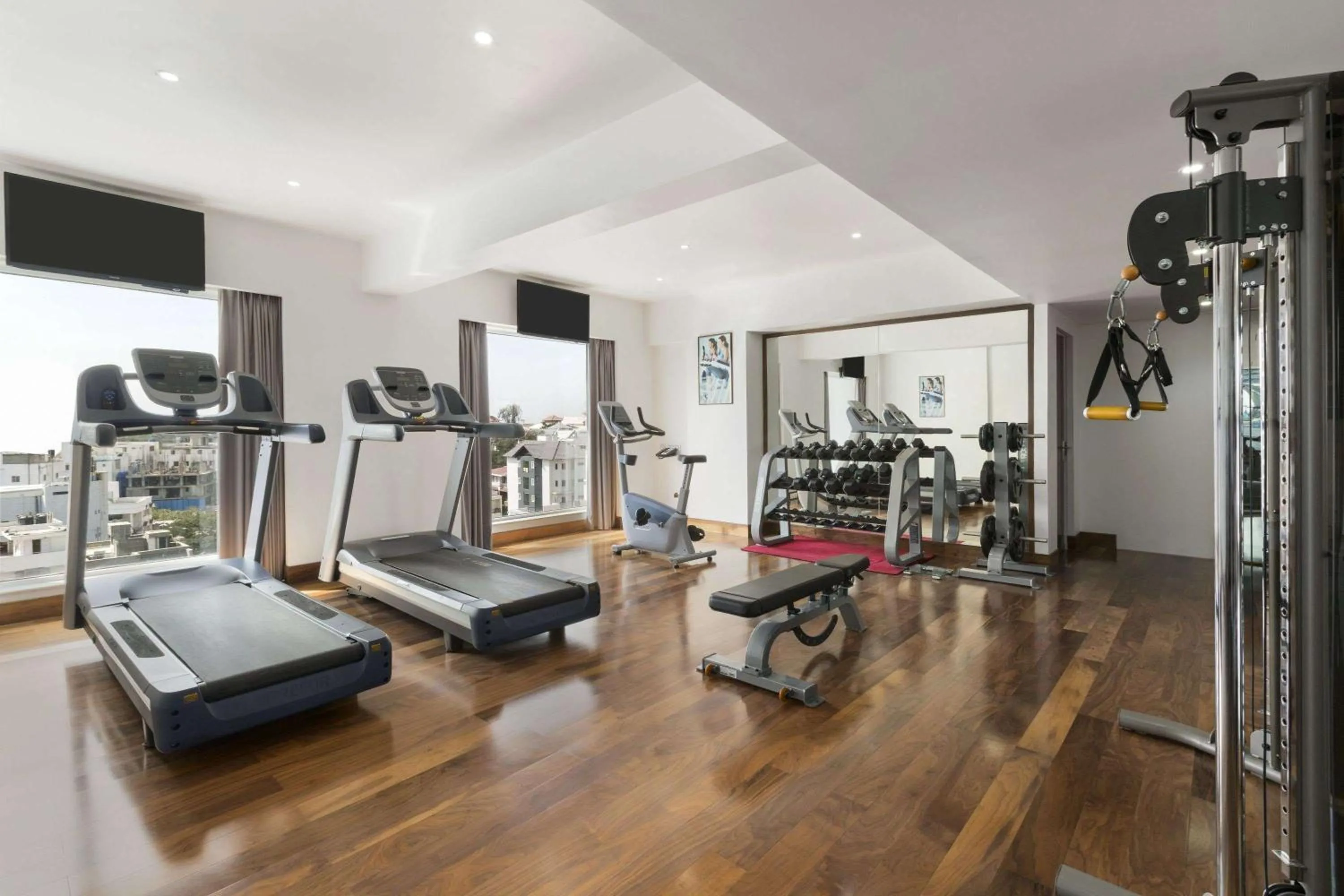 Fitness centre/facilities in Ramada Encore Domlur Bangalore