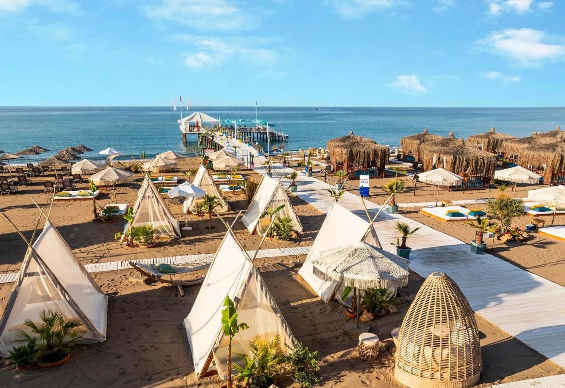 Beach in Concorde De Luxe Resort Lara Antalya- Prive Ultra All Inclusive