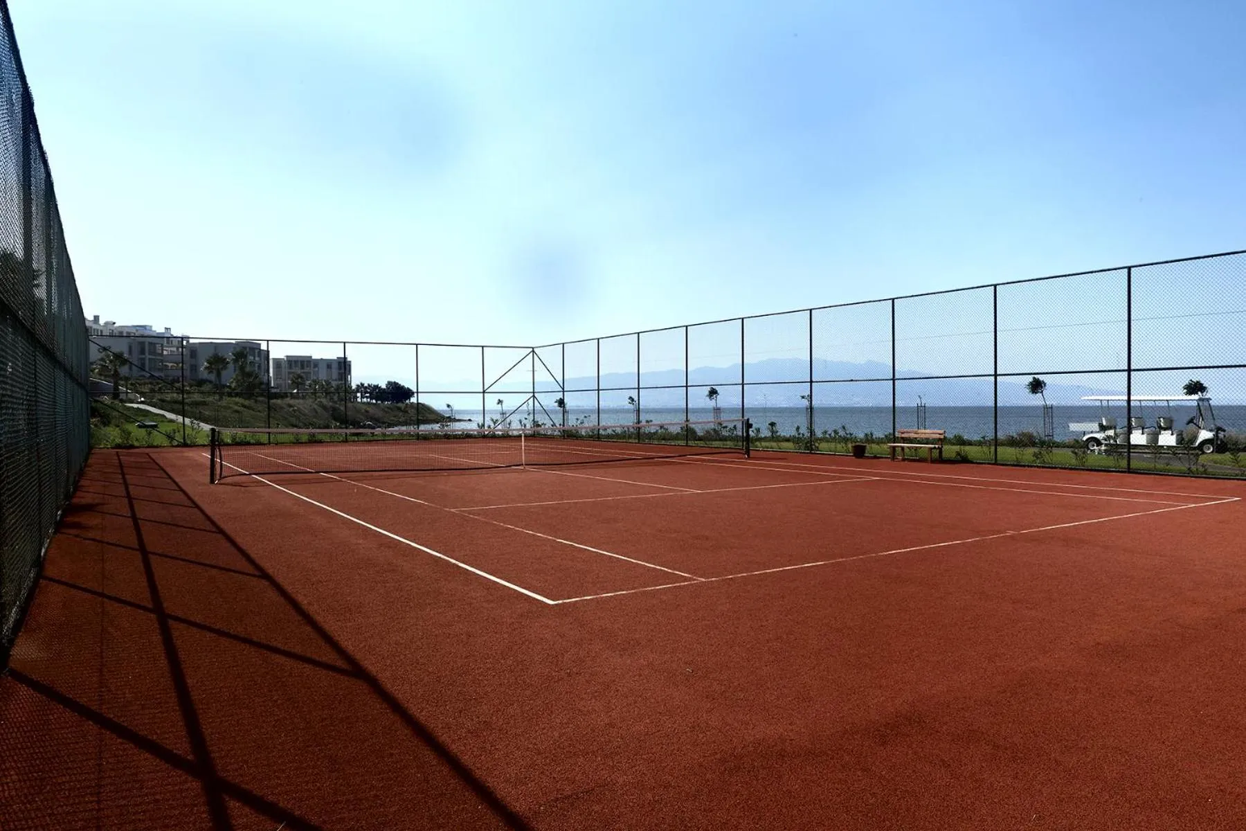 Tennis court in Xanadu Island