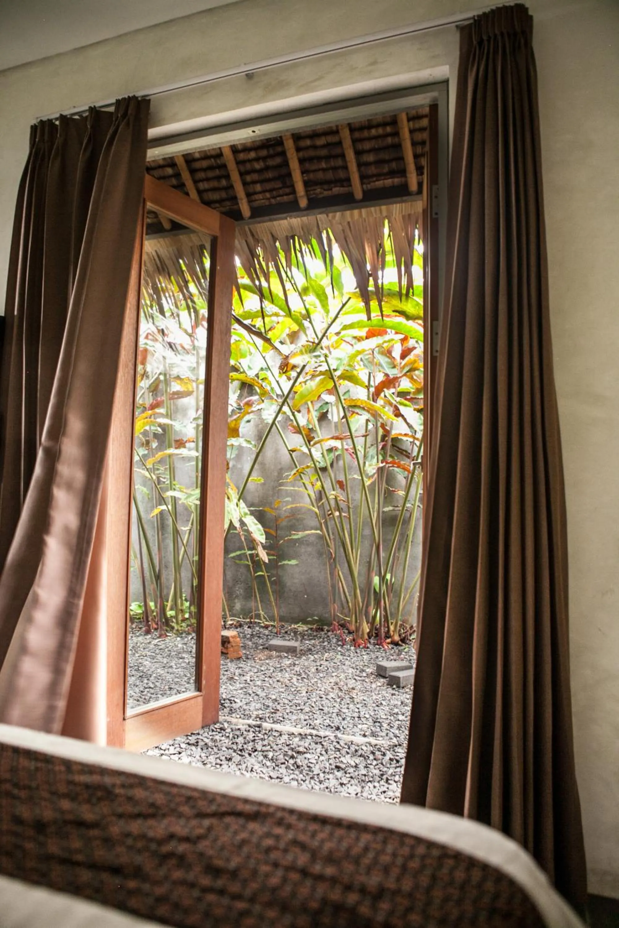 Garden view in Bale Karang Cottages