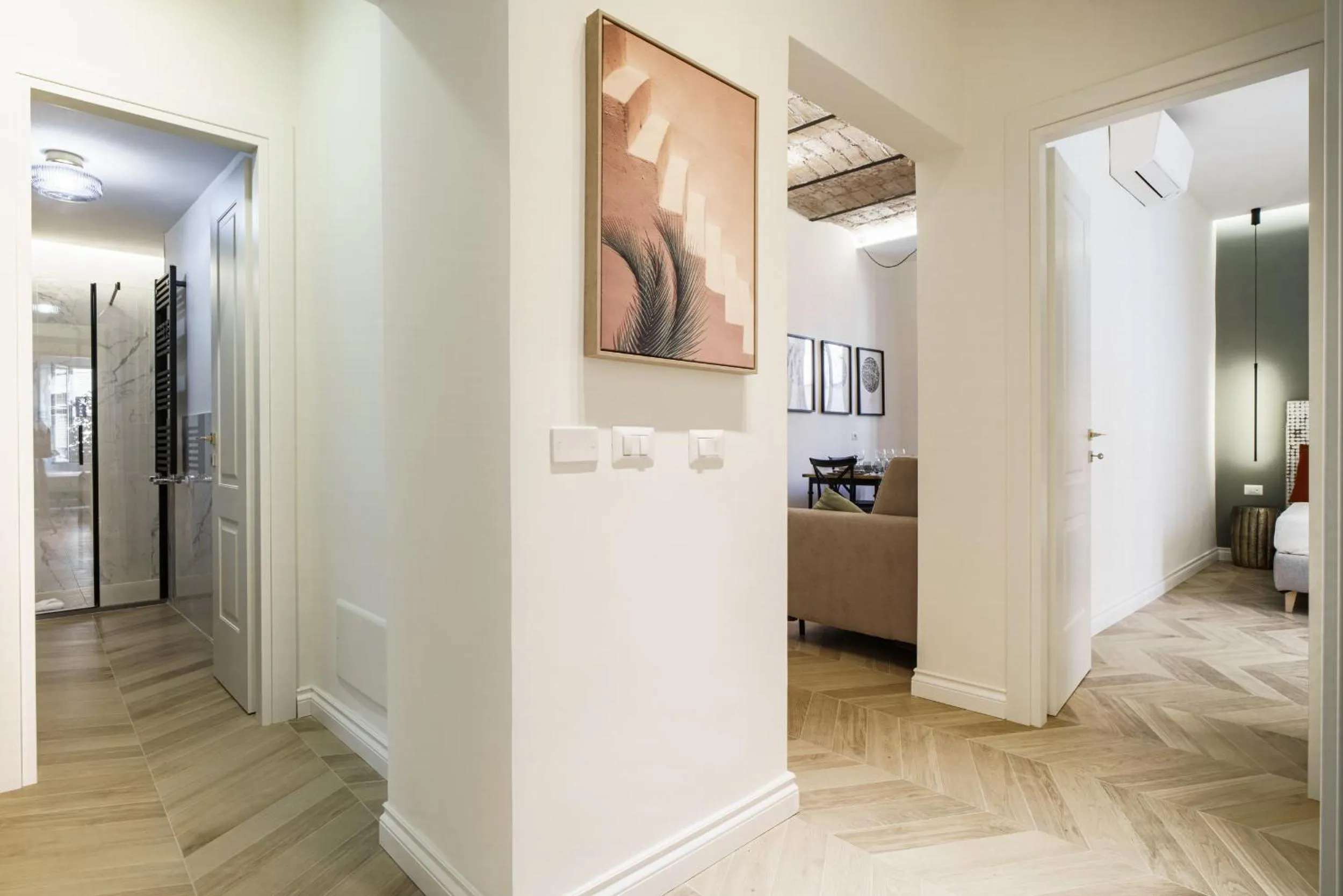 Living room, Bed in La Dolce Vita Ottaviano