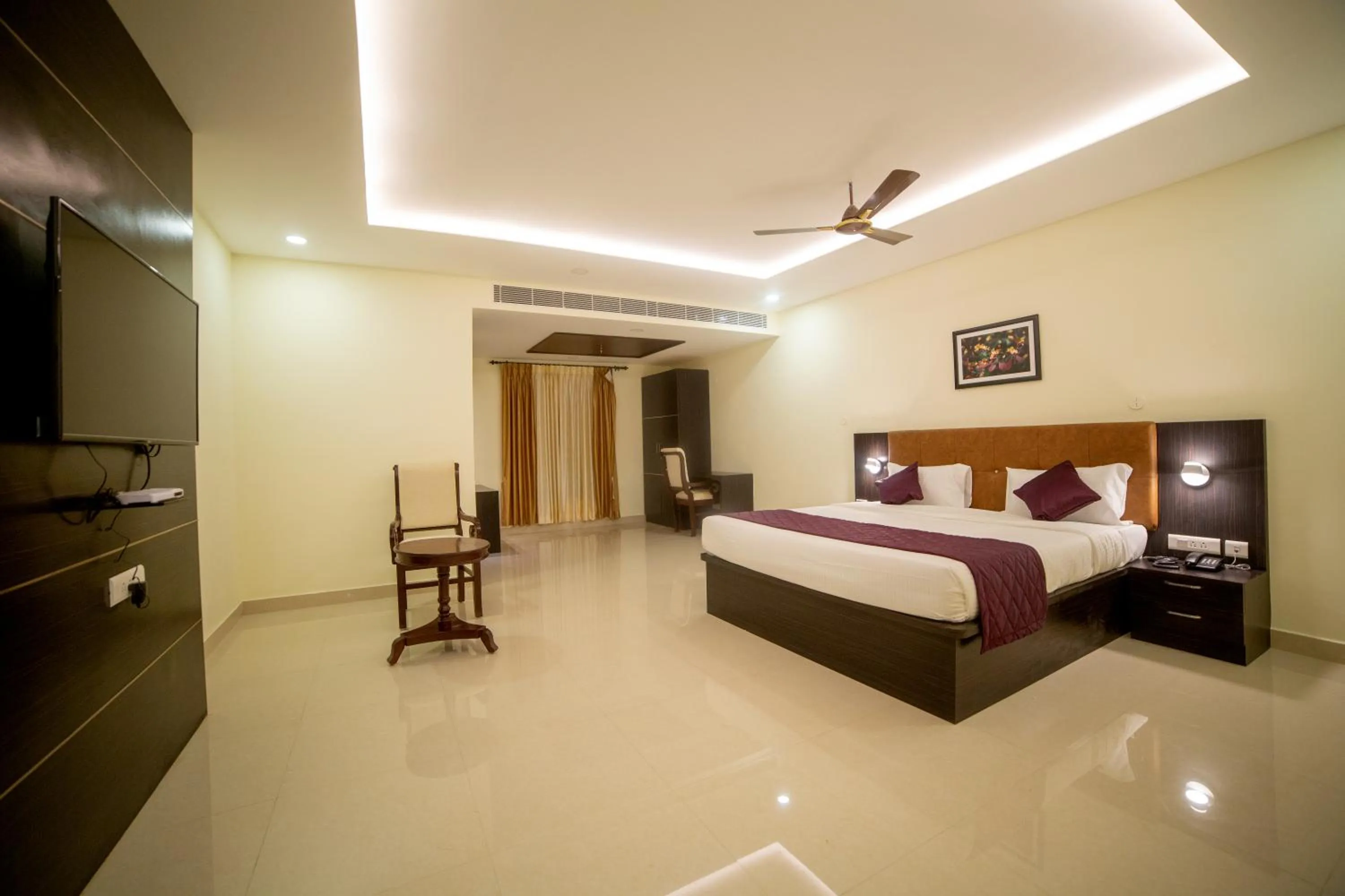 Bed in TTK Residency