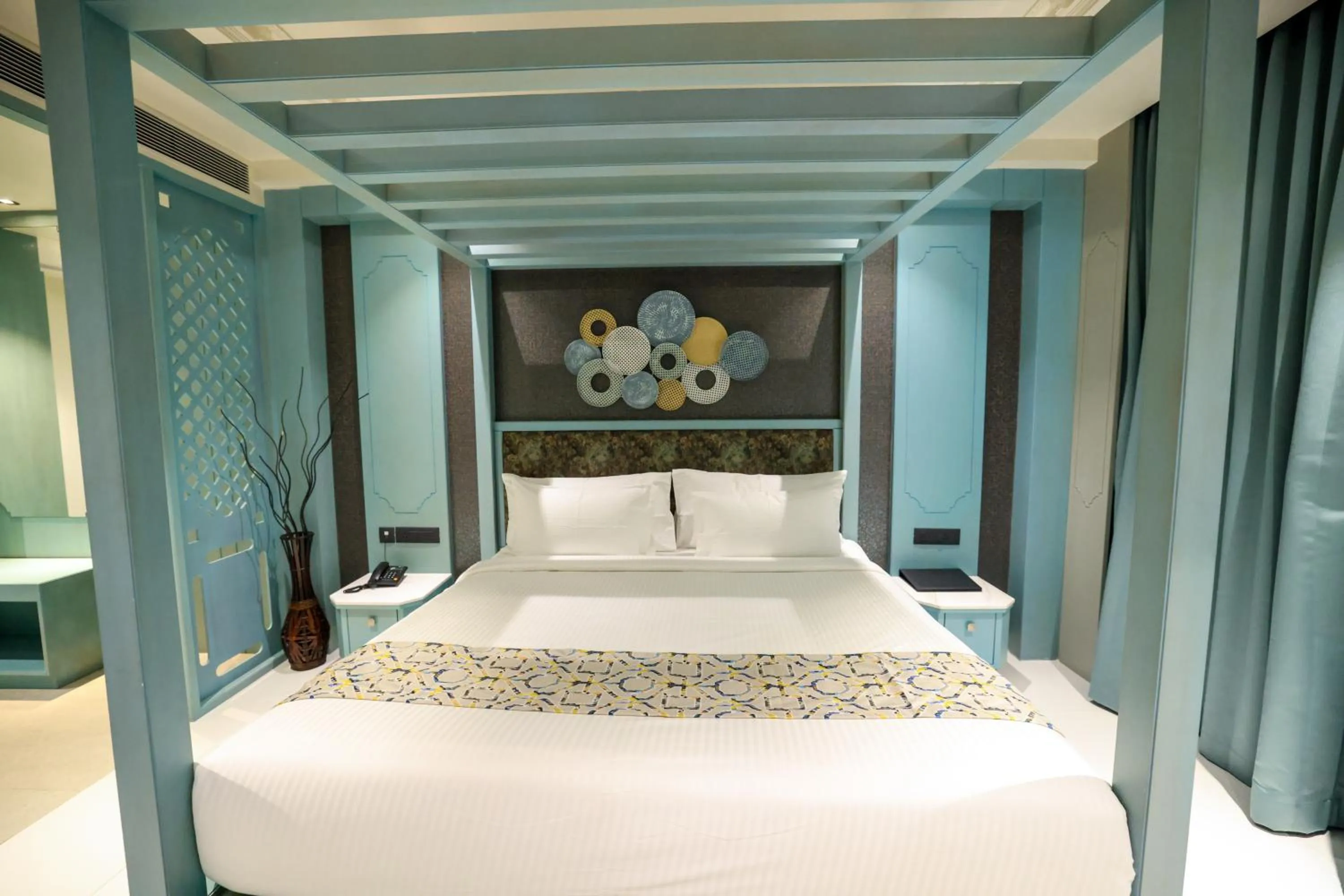 Bed in AJ Grand Hotel