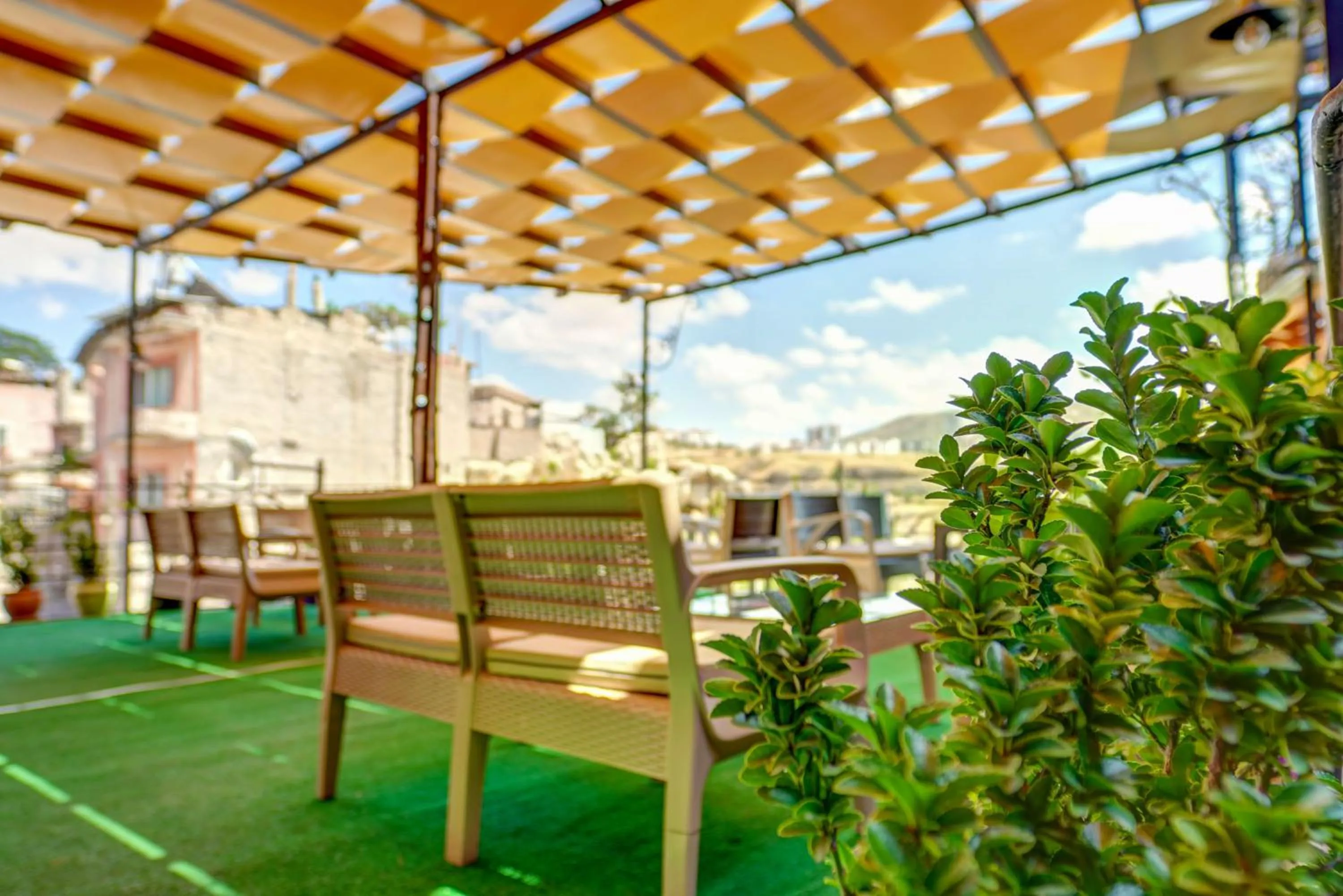 Balcony/Terrace in Aşk-ı Nare Cave Hotel Swimming Pool Hot & SPA