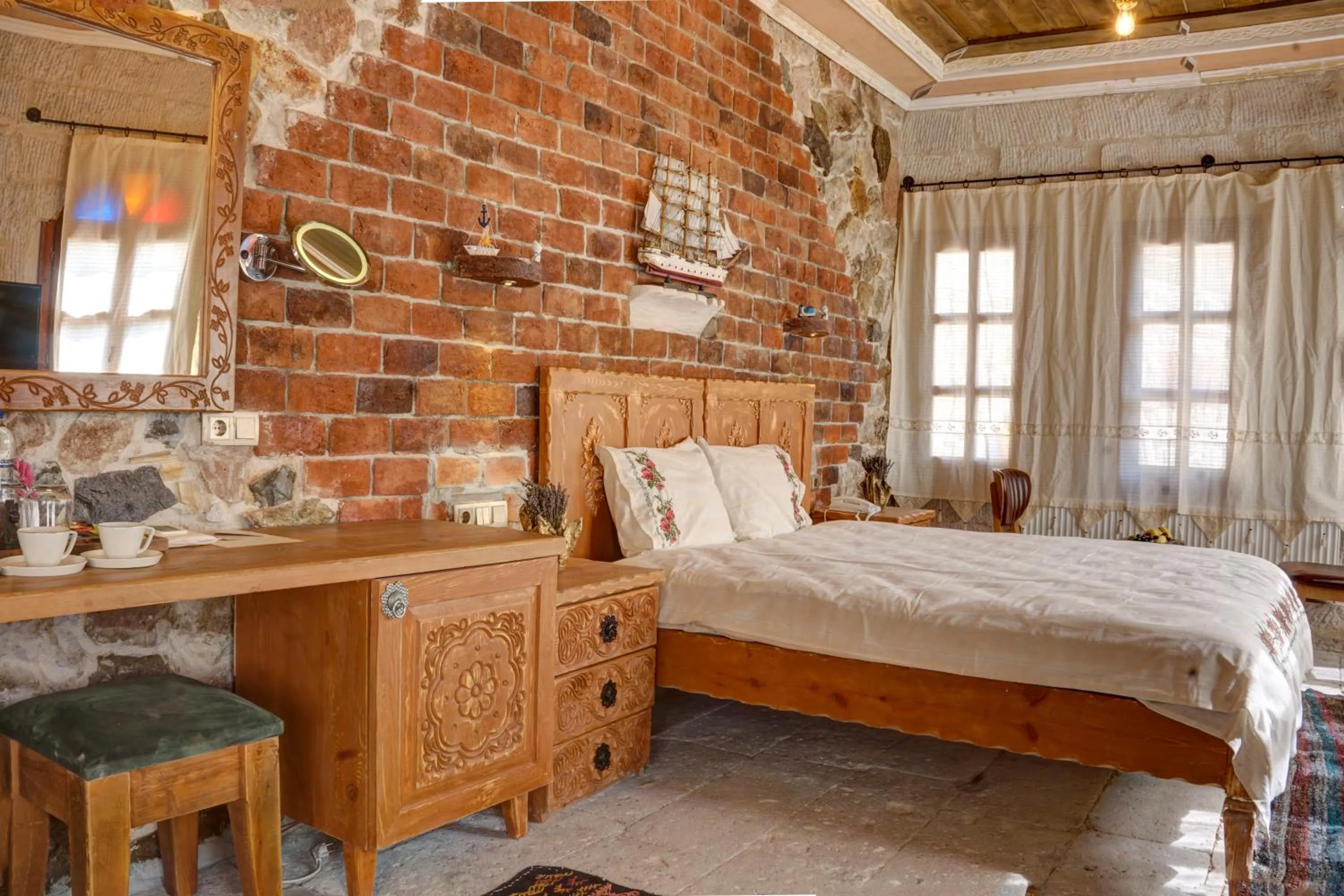 Bedroom, Bed in Aşk-ı Nare Cave Hotel Swimming Pool Hot & SPA