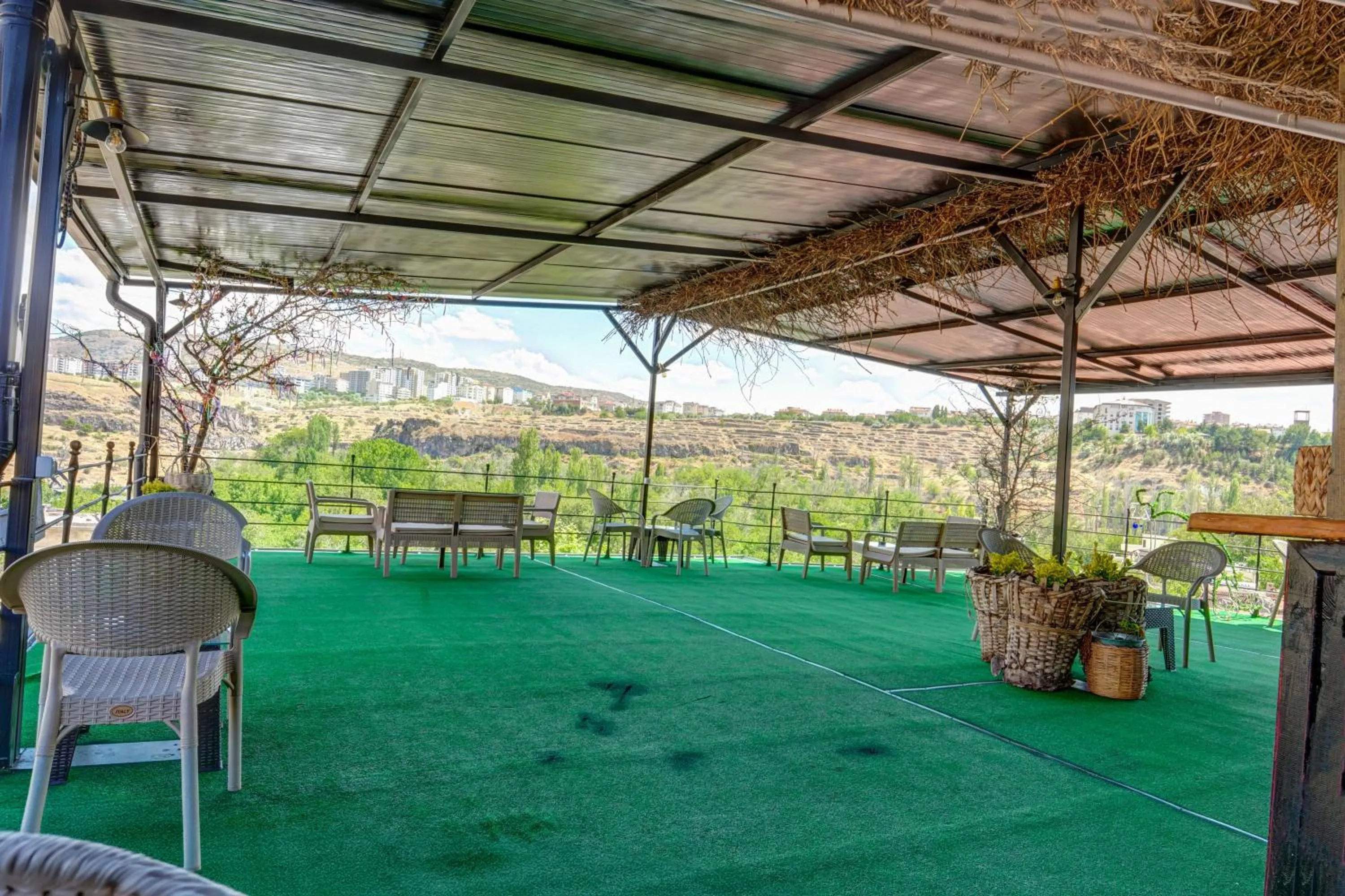 Balcony/Terrace in Aşk-ı Nare Cave Hotel Swimming Pool Hot & SPA