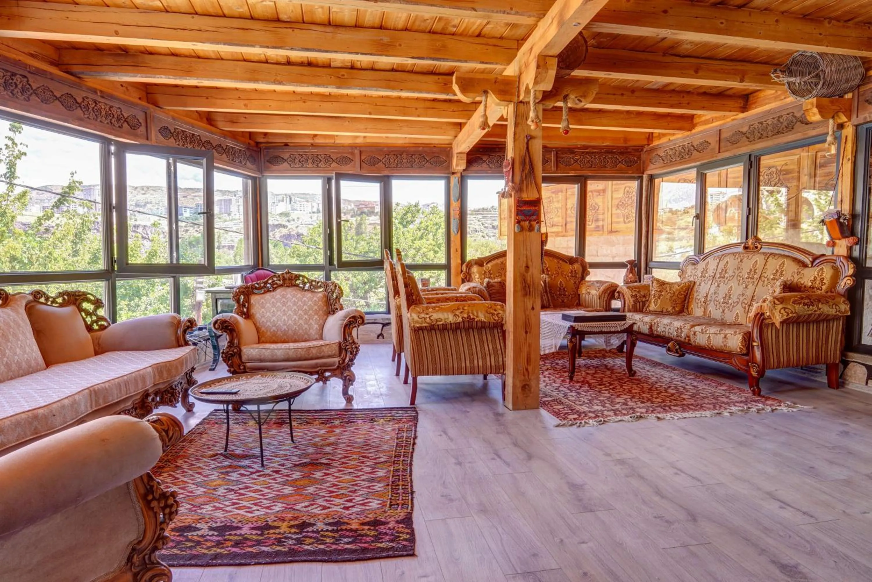 Balcony/Terrace in Aşk-ı Nare Cave Hotel Swimming Pool Hot & SPA