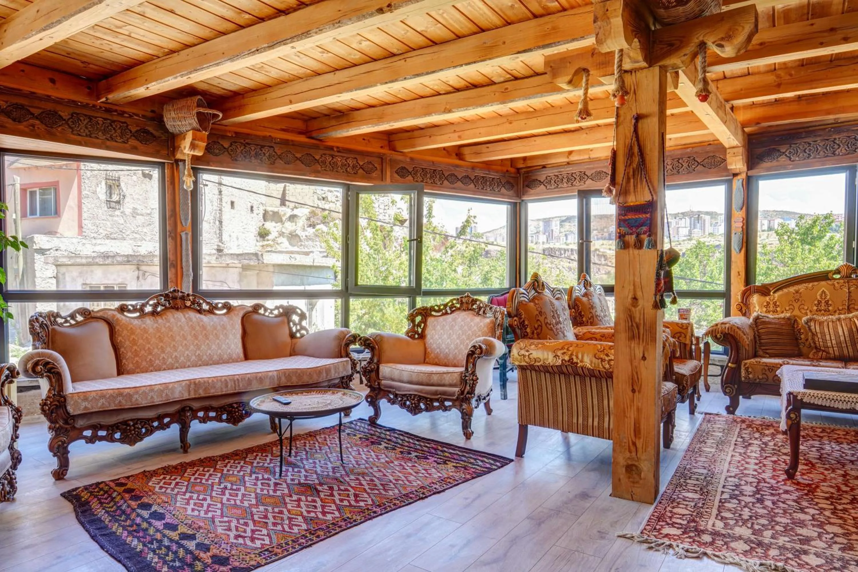Balcony/Terrace in Aşk-ı Nare Cave Hotel Swimming Pool Hot & SPA