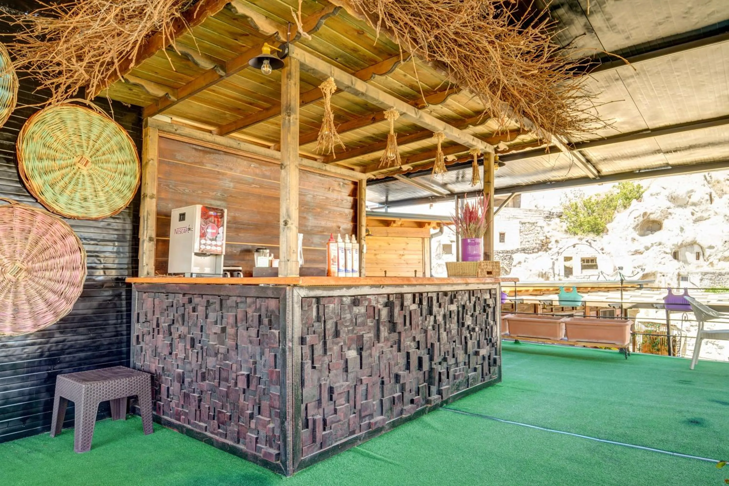 Balcony/Terrace in Aşk-ı Nare Cave Hotel Swimming Pool Hot & SPA