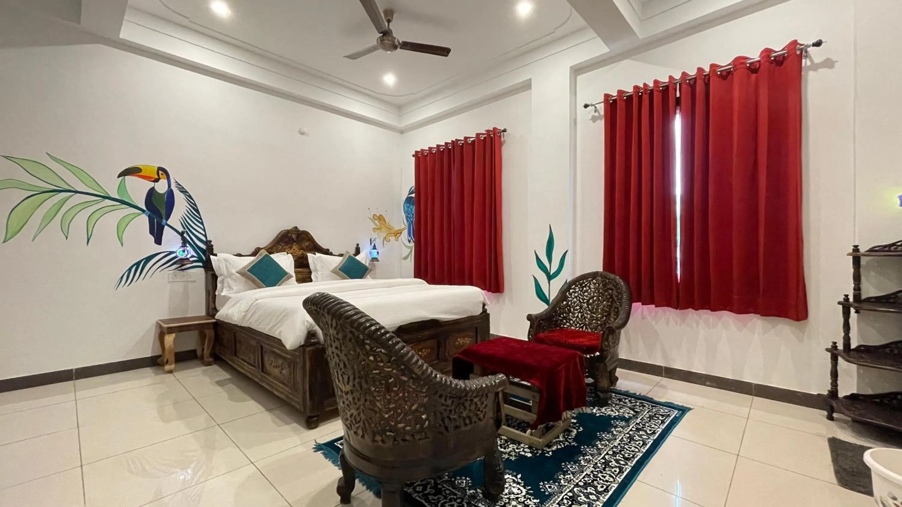 Bed in PETAL OF MEWAR - A Luxury Boutique Hotel