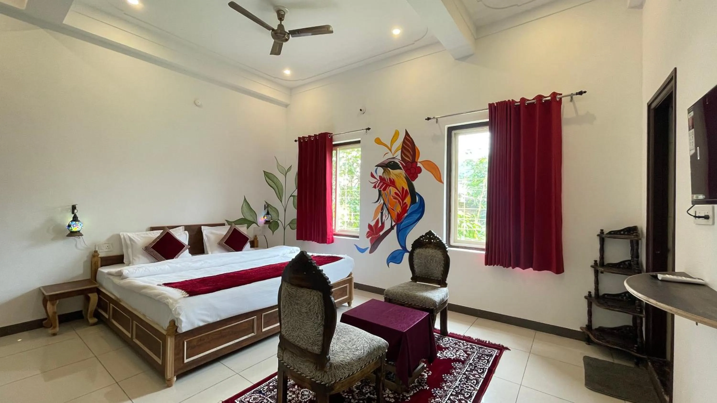 Bed in PETAL OF MEWAR - A Luxury Boutique Hotel