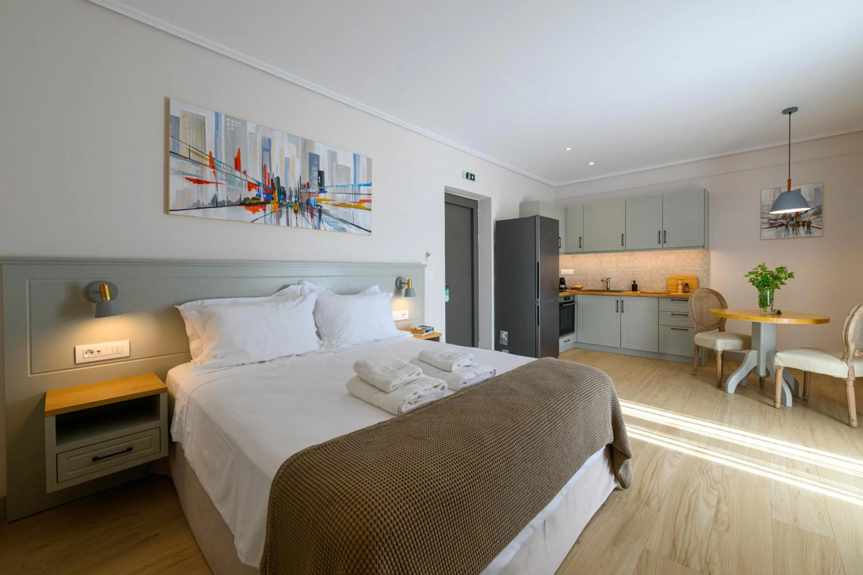 Bed in Kannas Mani Luxury Suites -Adults Friendly 14 Plus