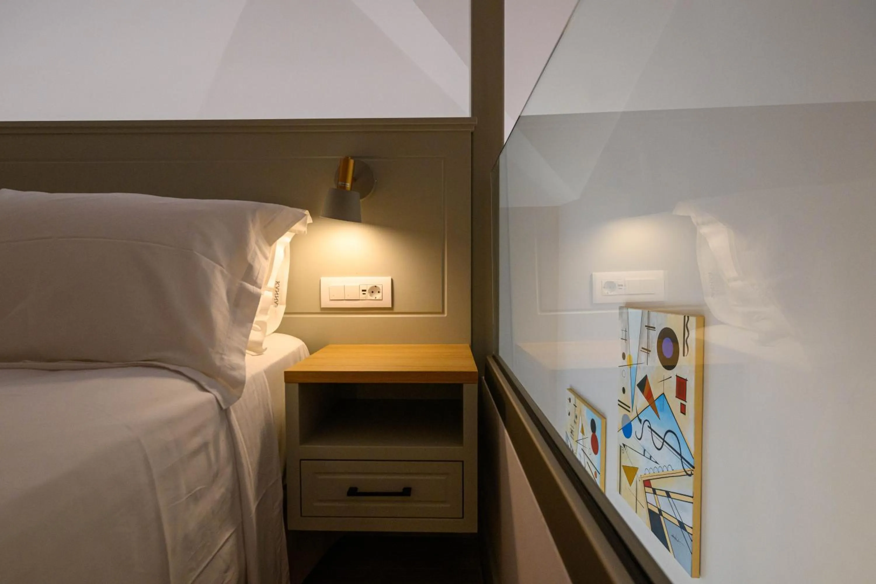 Bed in Kannas Mani Luxury Suites -Adults Friendly 14 Plus