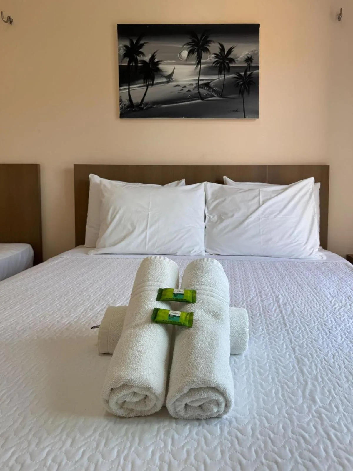 Bed in Pousada dos Corais