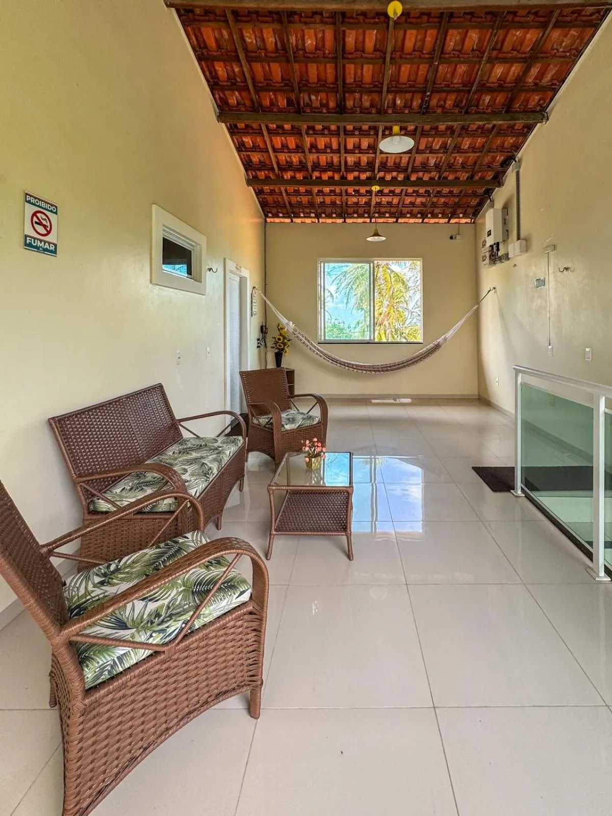 Living room in Pousada dos Corais