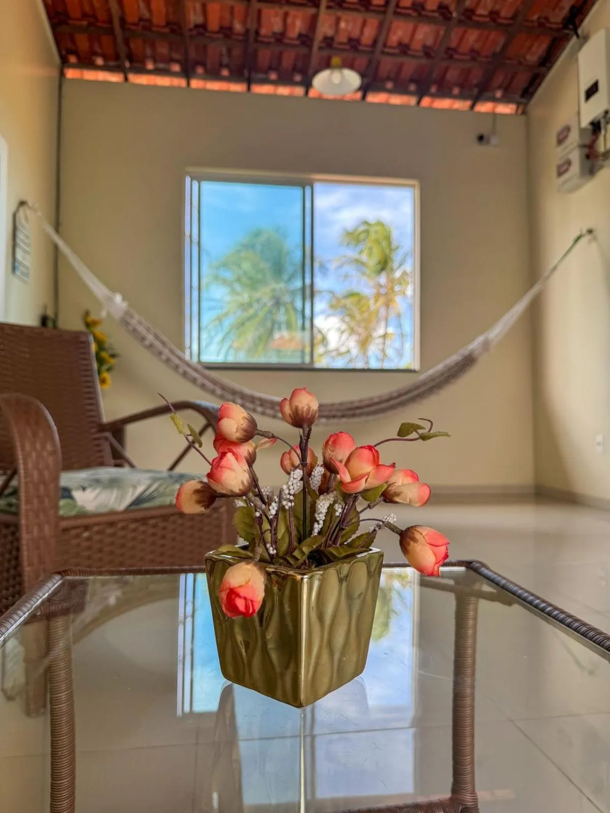 Seating area in Pousada dos Corais