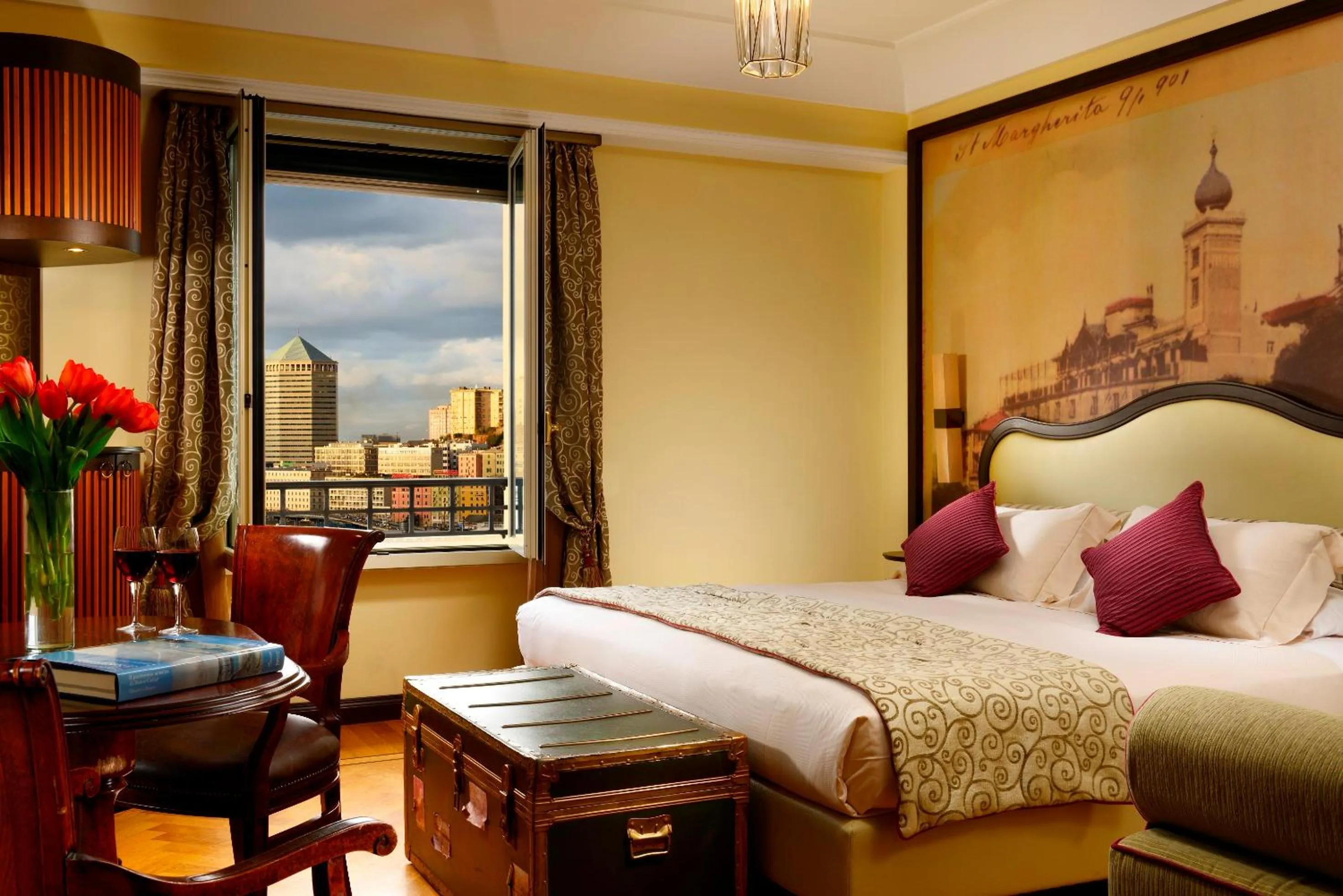 Bedroom, Bed in Grand Hotel Savoia