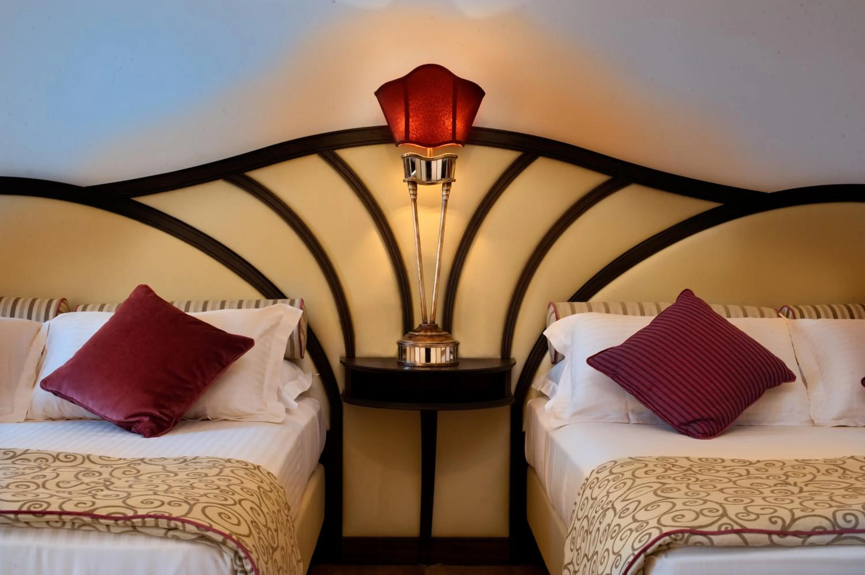 Bed in Grand Hotel Savoia