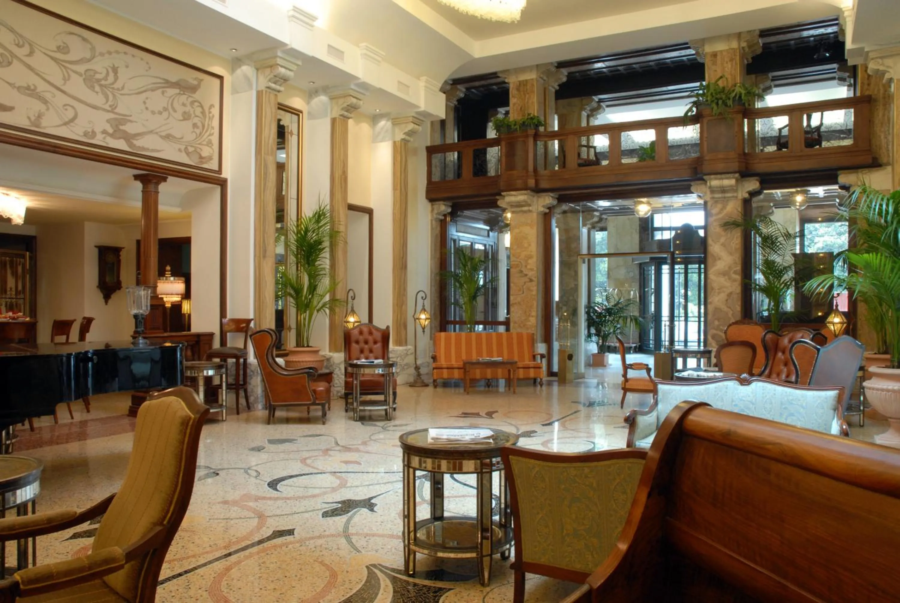 Lobby or reception in Grand Hotel Savoia