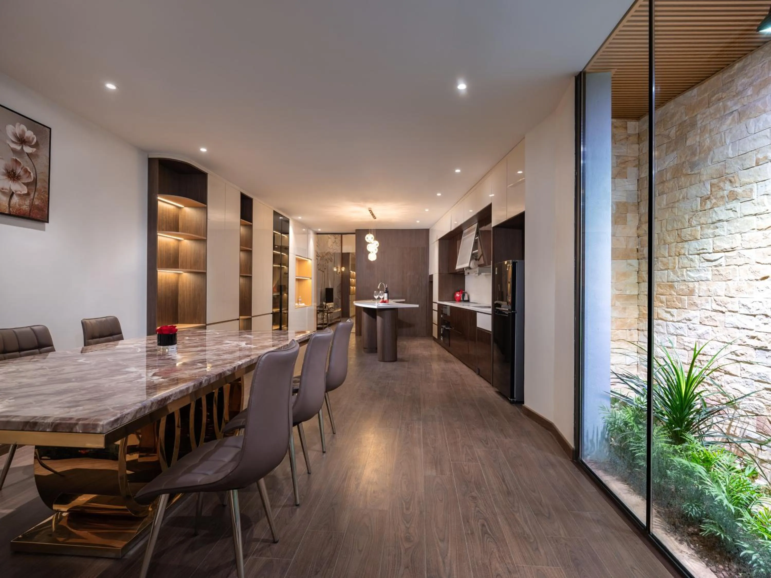 Dining area in MoonLight Tay Ho