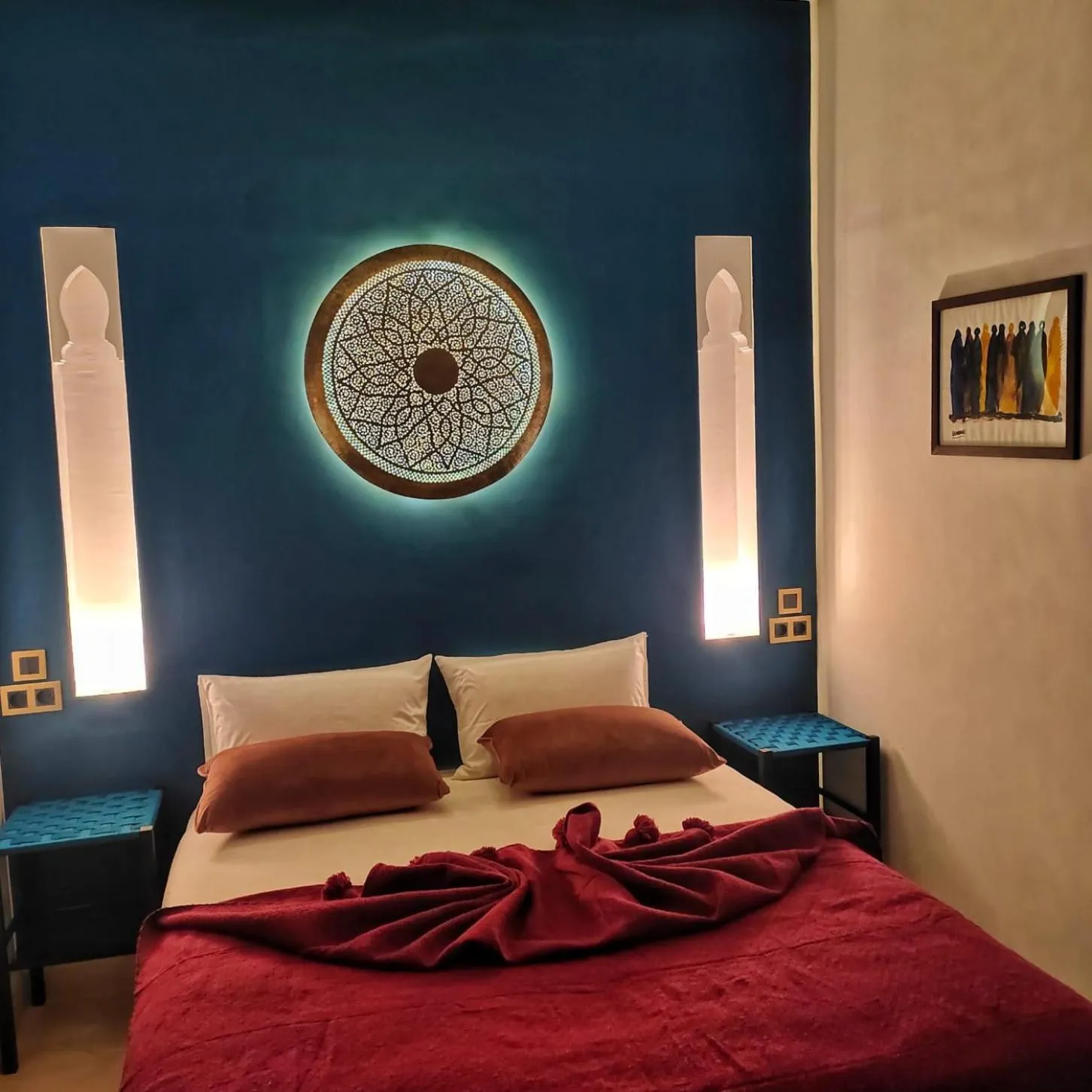 Bed in Riad Mylaya