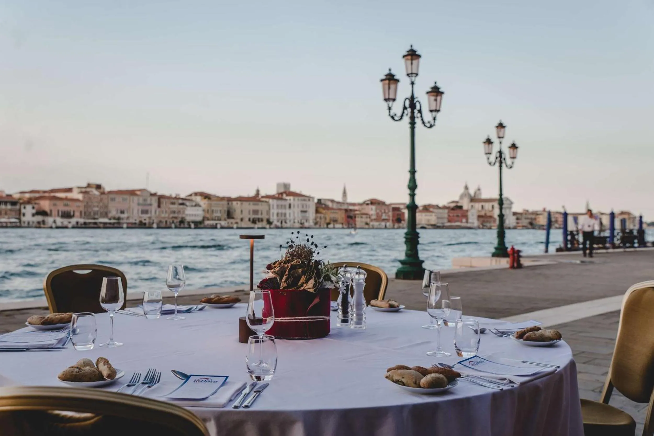 Dining area in Hilton Molino Stucky Venice