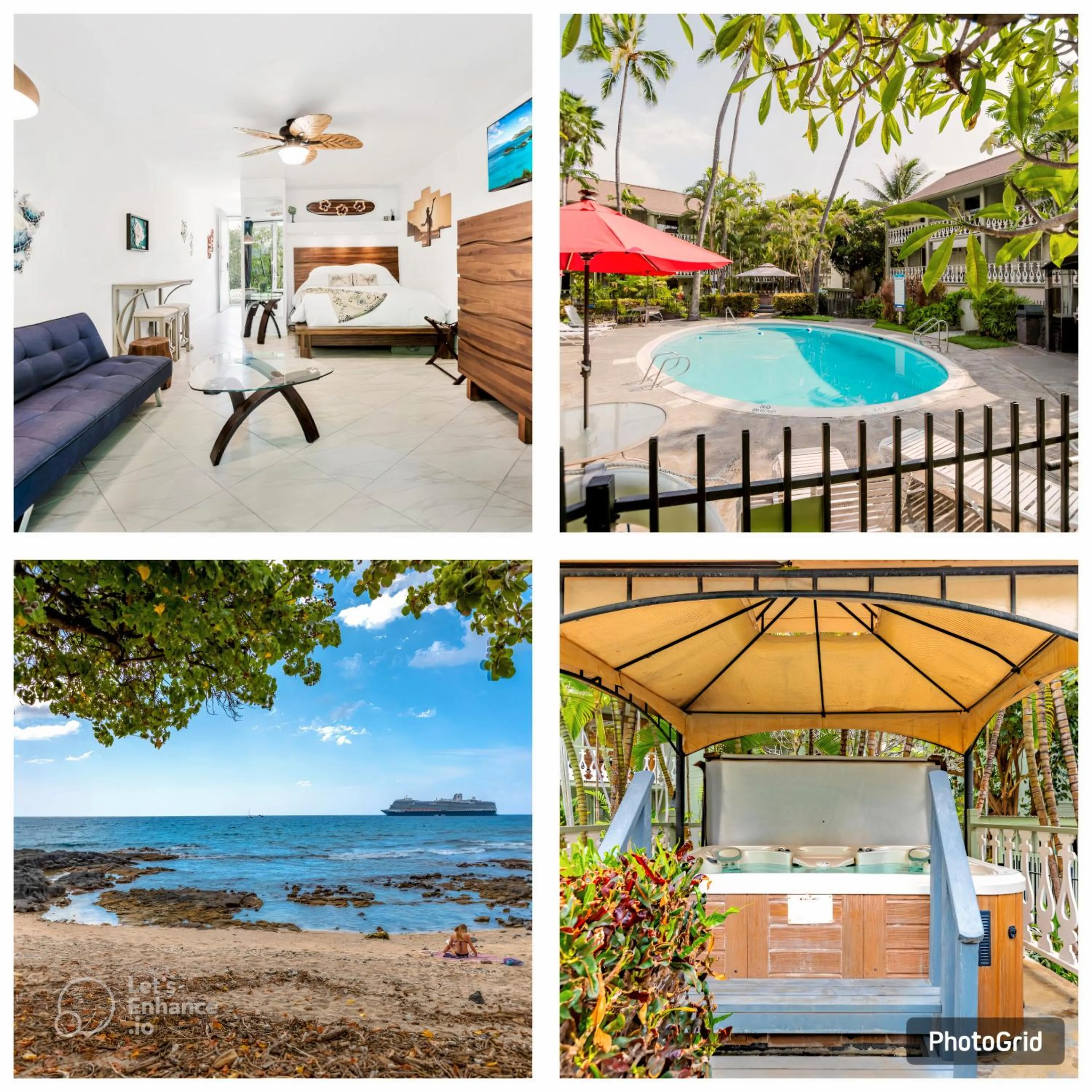 BBQ facilities in Kona Islander Inn - Prime Downtown Location with Hot Tub, Pool & Beach