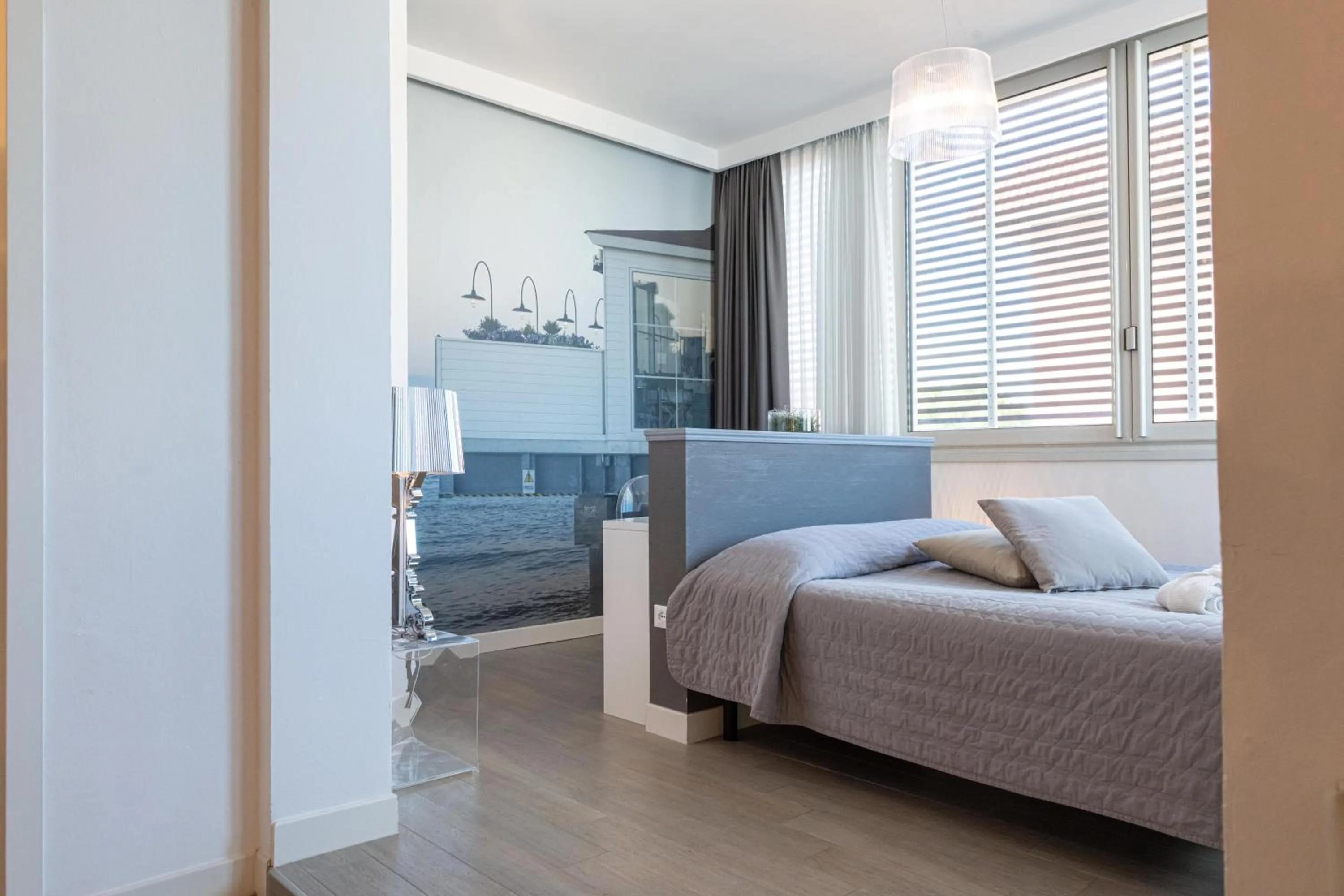 Bed in Perla Verde Hotel