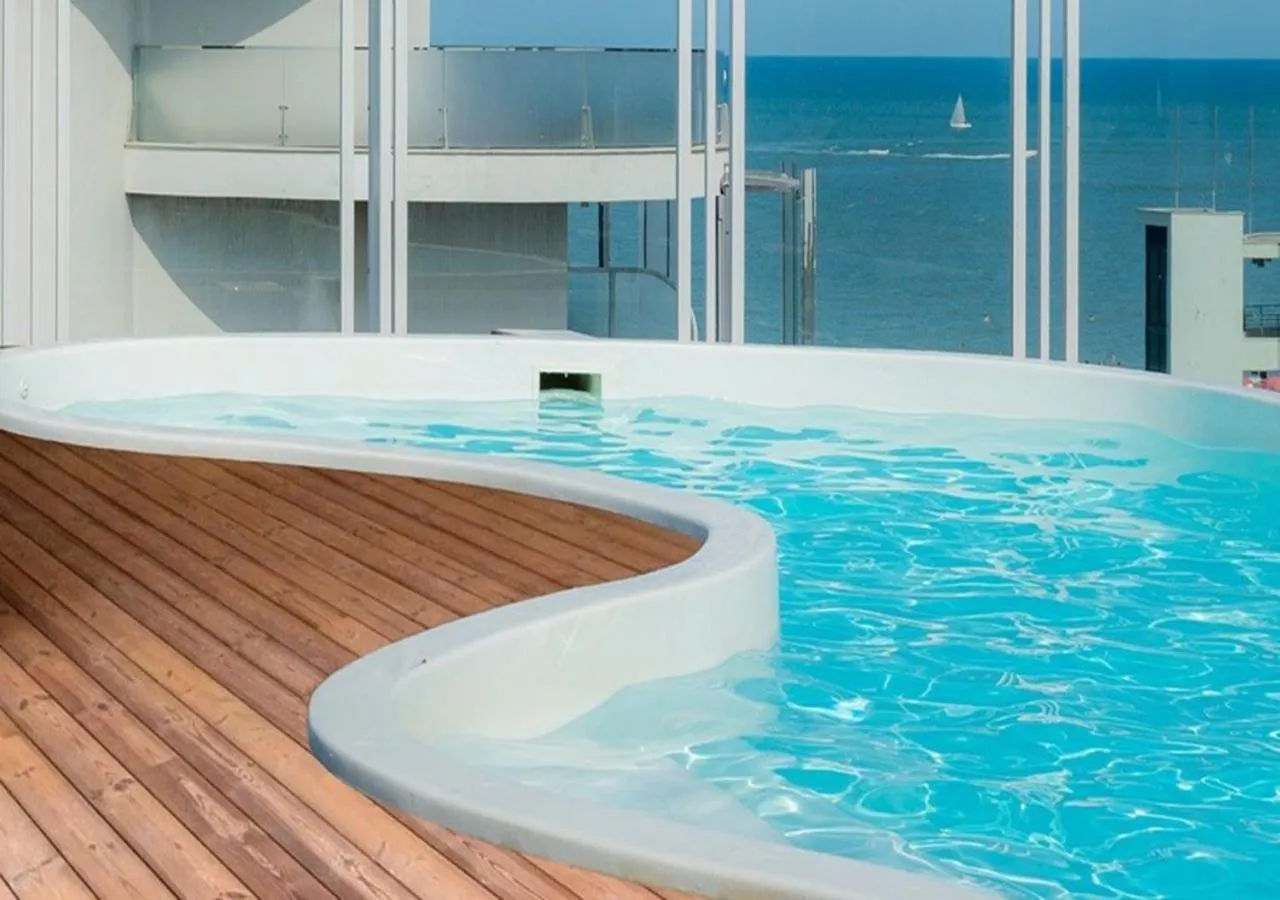 Pool view in Perla Verde Hotel