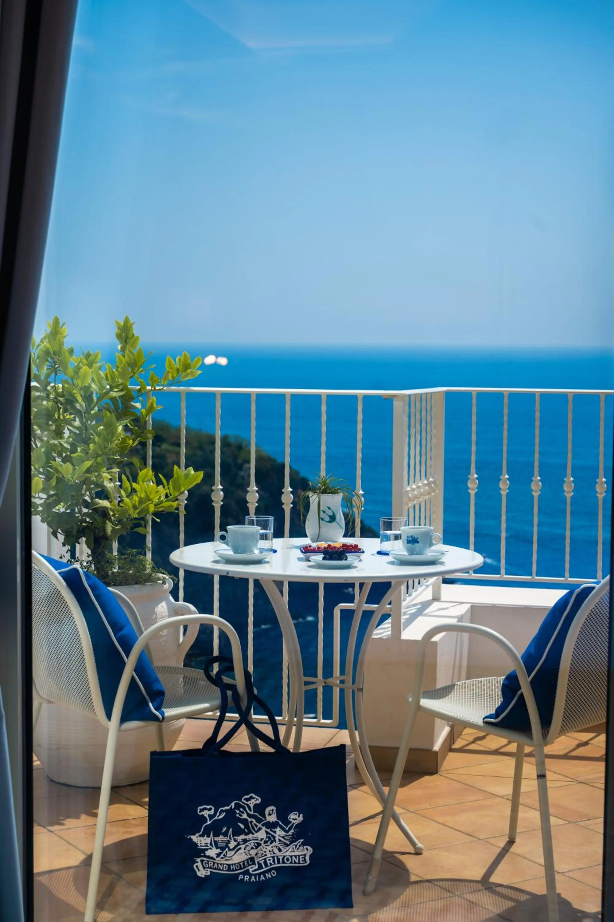 Balcony/Terrace in Grand Hotel Tritone